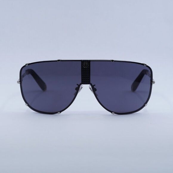 🕶️ New Philipp Plein SPP075M 0K07 Sunglasses - Silver Frame