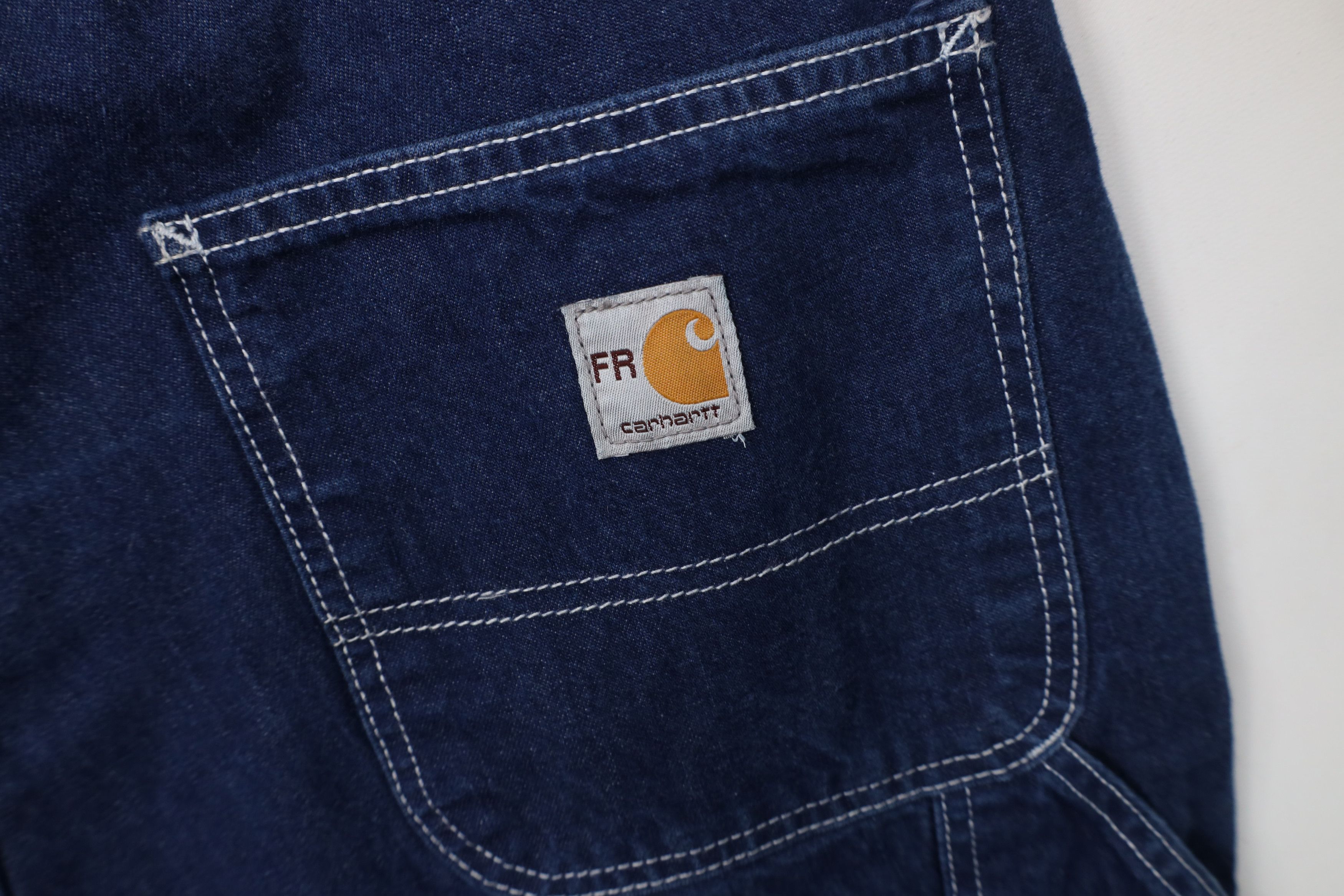 Carhartt Vintage Y2K Carhartt FR Resistant Wide Leg Dungaree Jeans Size US 40 / EU 56 - 15 Thumbnail