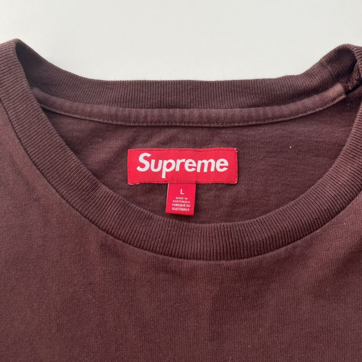 Supreme Supreme Washed Script S/S Top L dark brown L Size US L / EU 52-54 / 3 - 3 Thumbnail