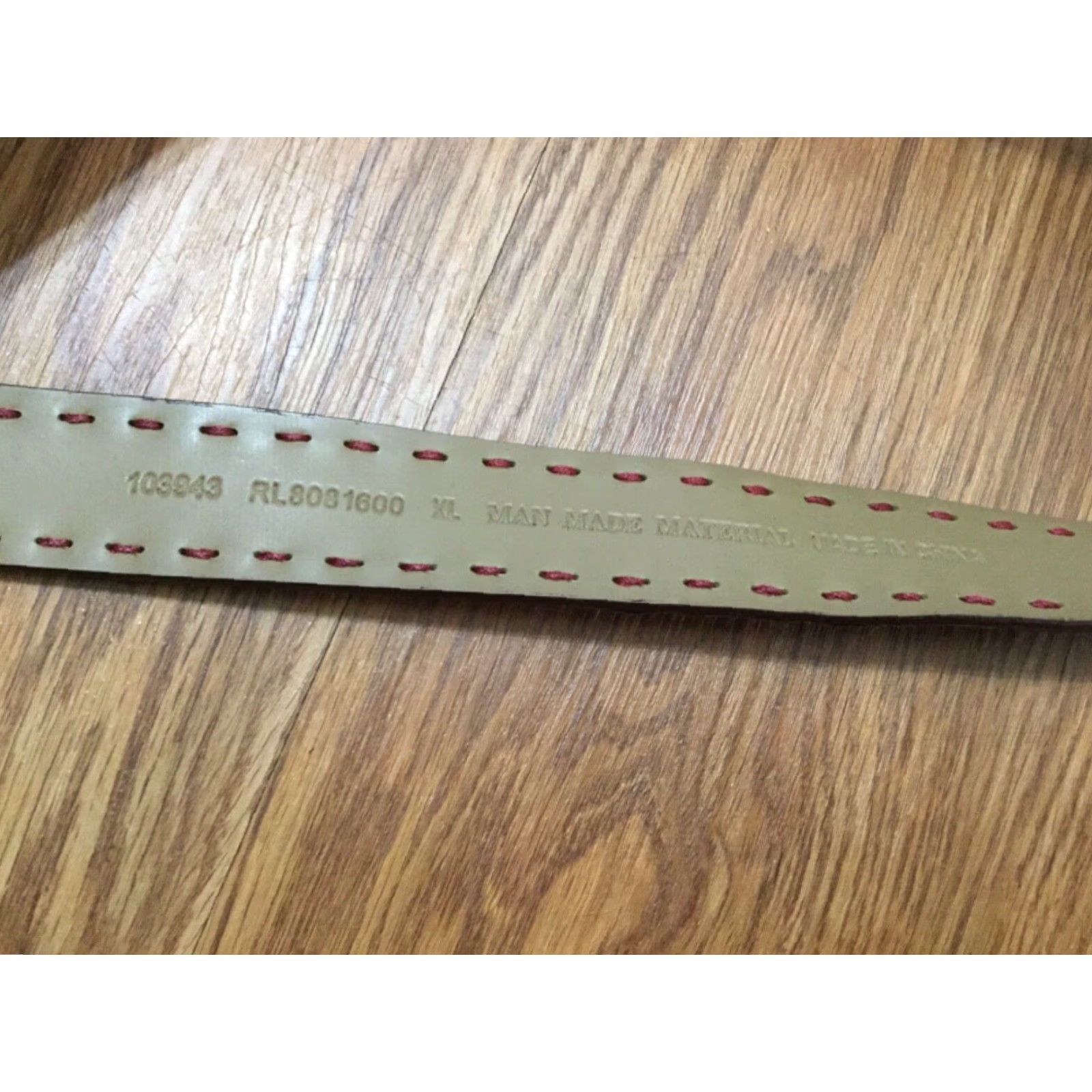 X-LARGE WOMEN'S RED DRESS BELT XL MAN MADE WITH RED BUCKLE Size ONE SIZE - 2 Thumbnail