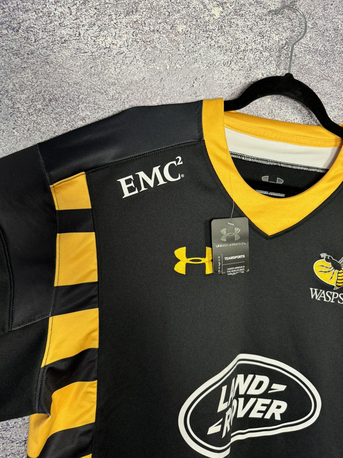 Under Armour Wasps Rugby Shirt XL Home 2015/16 Under Armour Jersey Size US XL / EU 56 / 4 - 6 Thumbnail