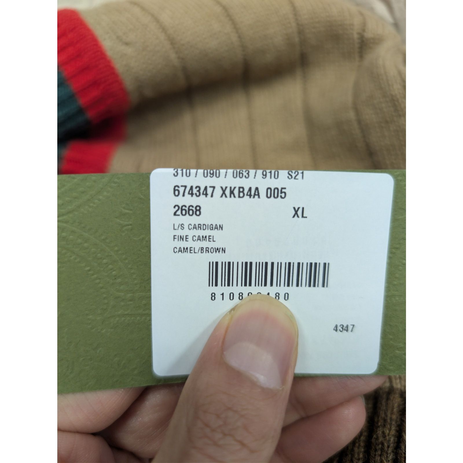 Gucci o1rshd1 Fine Camel Long Sleeve Cardigan Sweater Camel/Brown Size US XL / EU 56 / 4 - 23 Thumbnail