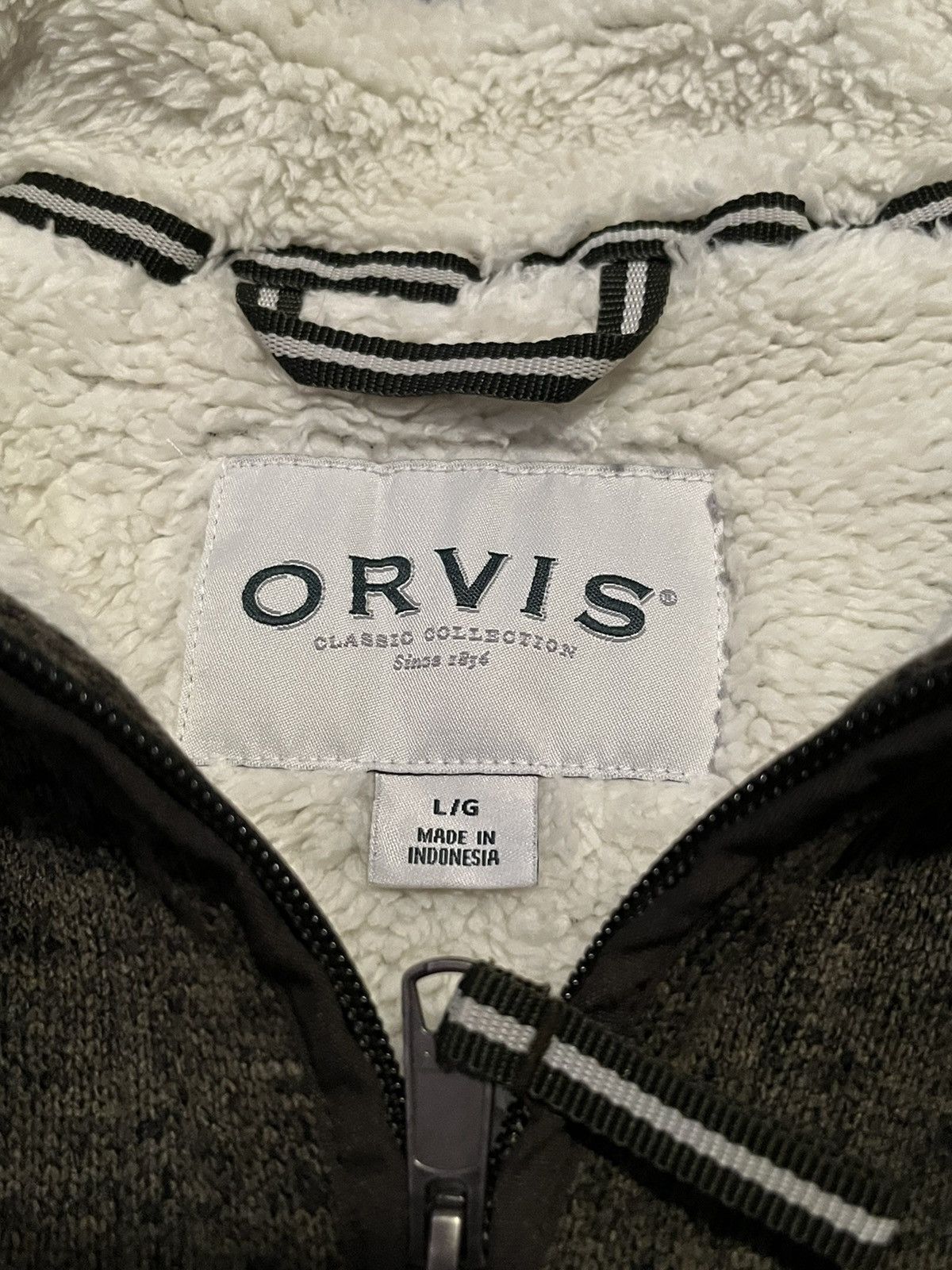 Orvis Orvis Olive Green Mens Quarterzip Sweater Size US L / EU 52-54 / 3 - 4 Thumbnail