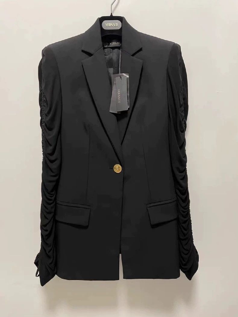 Versace Versace Medusa gold buckle blazer Size S / US 4 / IT 40 - 2 Thumbnail