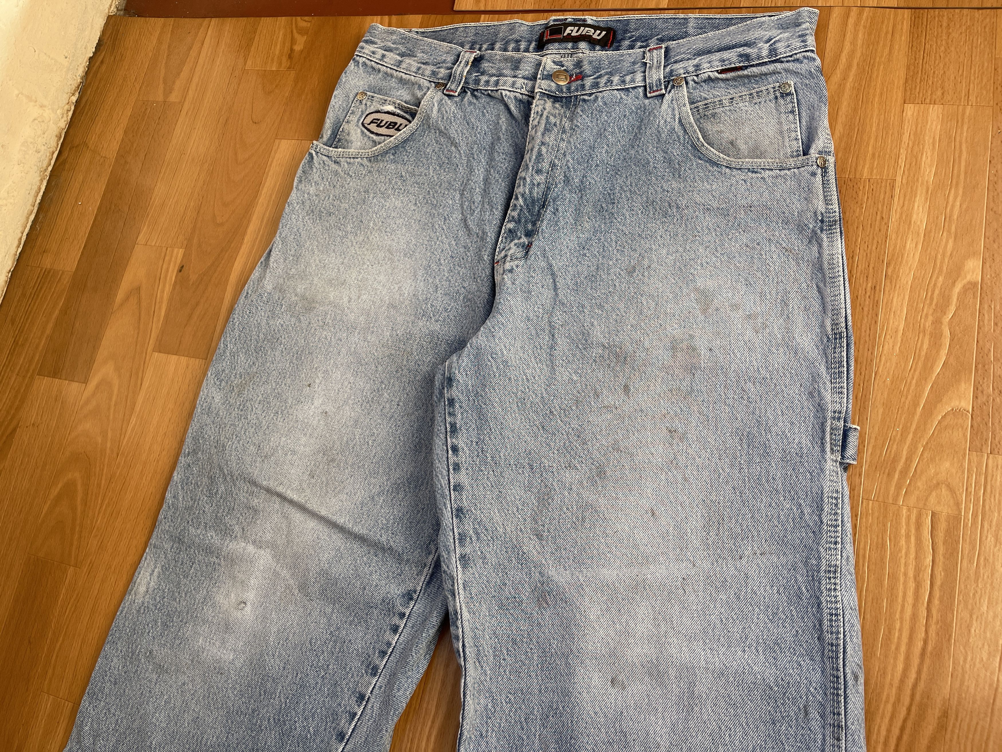 Fubu FUBU jeans, vintage baggy jeans, 90s hip hop skater Y2K 34 Size US 34 / EU 50 - 11 Thumbnail