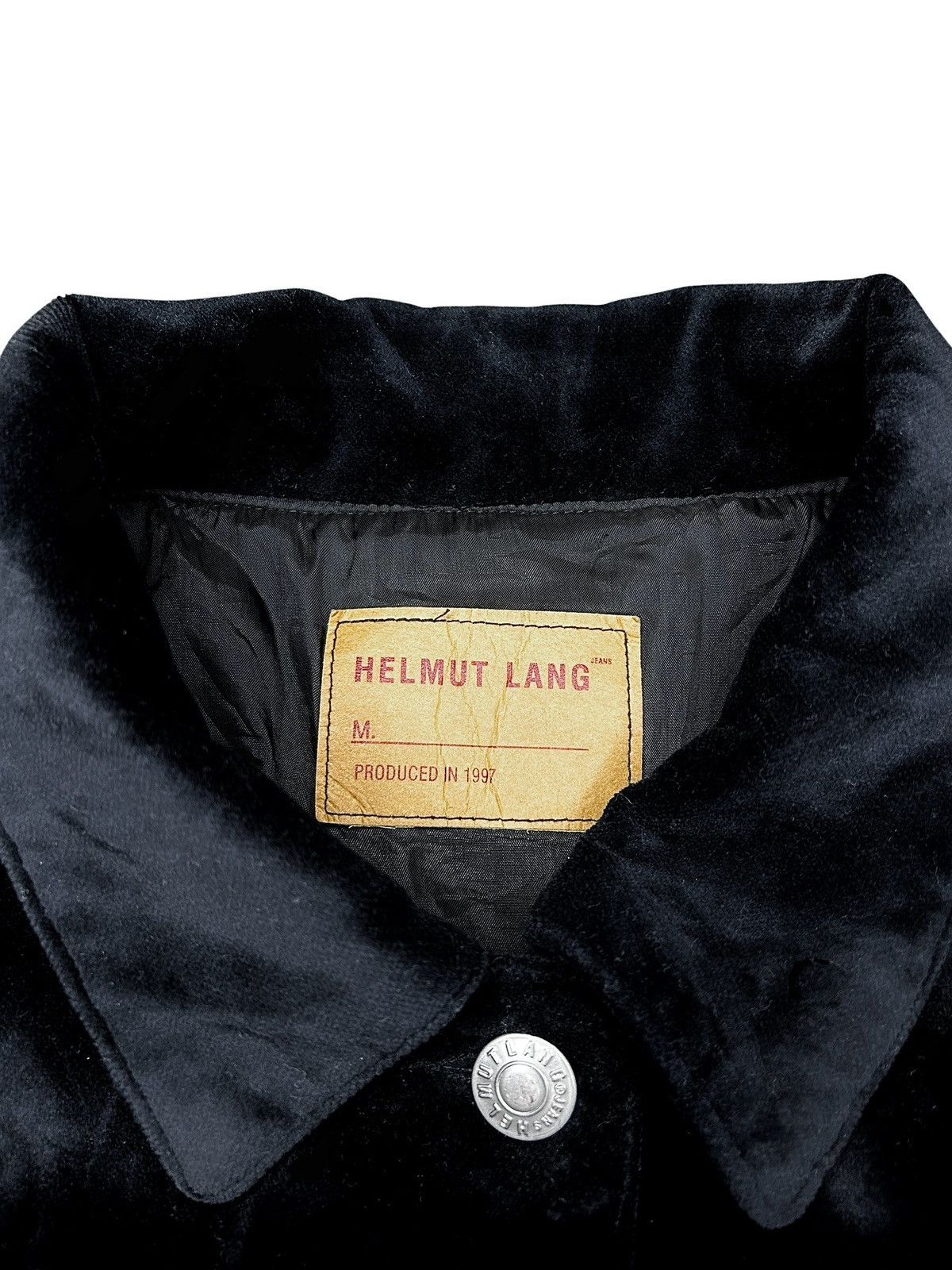 Helmut Lang F/W 97 Velvet Trucker Jacket Size M / US 6-8 / IT 42-44 - 4 Thumbnail