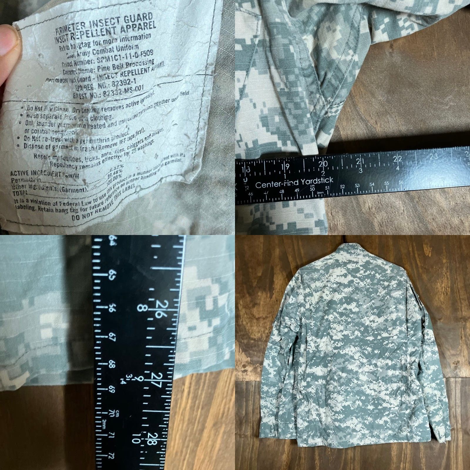 Vintage Military Army Combat Mens Coat Green Camouflage Uniform Digicam Medium Regular Jacket Mens Camouflage Army Green Digicam M Size US M / EU 48-50 / 2 - 8 Thumbnail