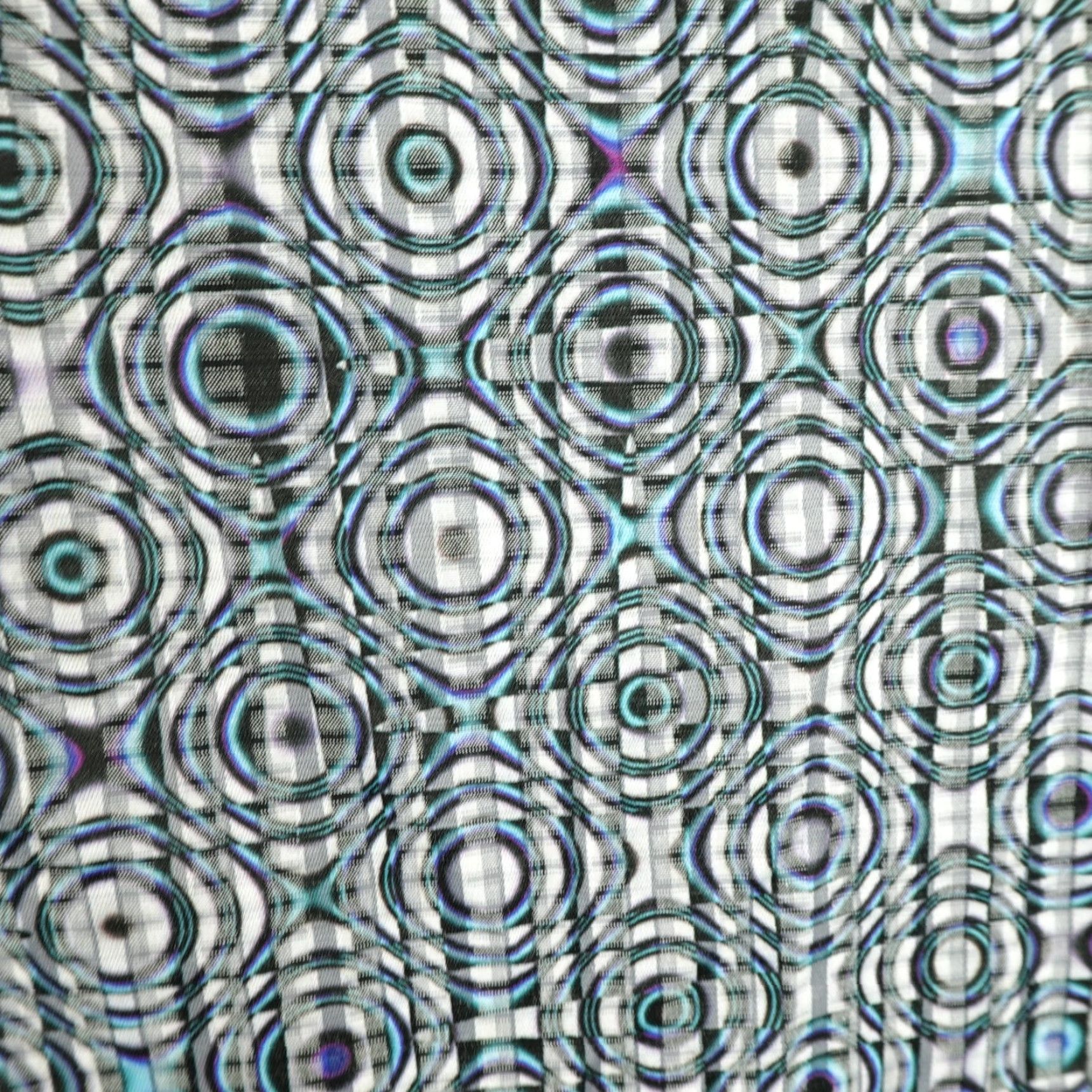 Luchiano Visconti Luchiano Visconti Geometric Button-Up Shirt Mens Large Blue Regular Fit Cotton Modal Size US L / EU 52-54 / 3 - 4 Thumbnail