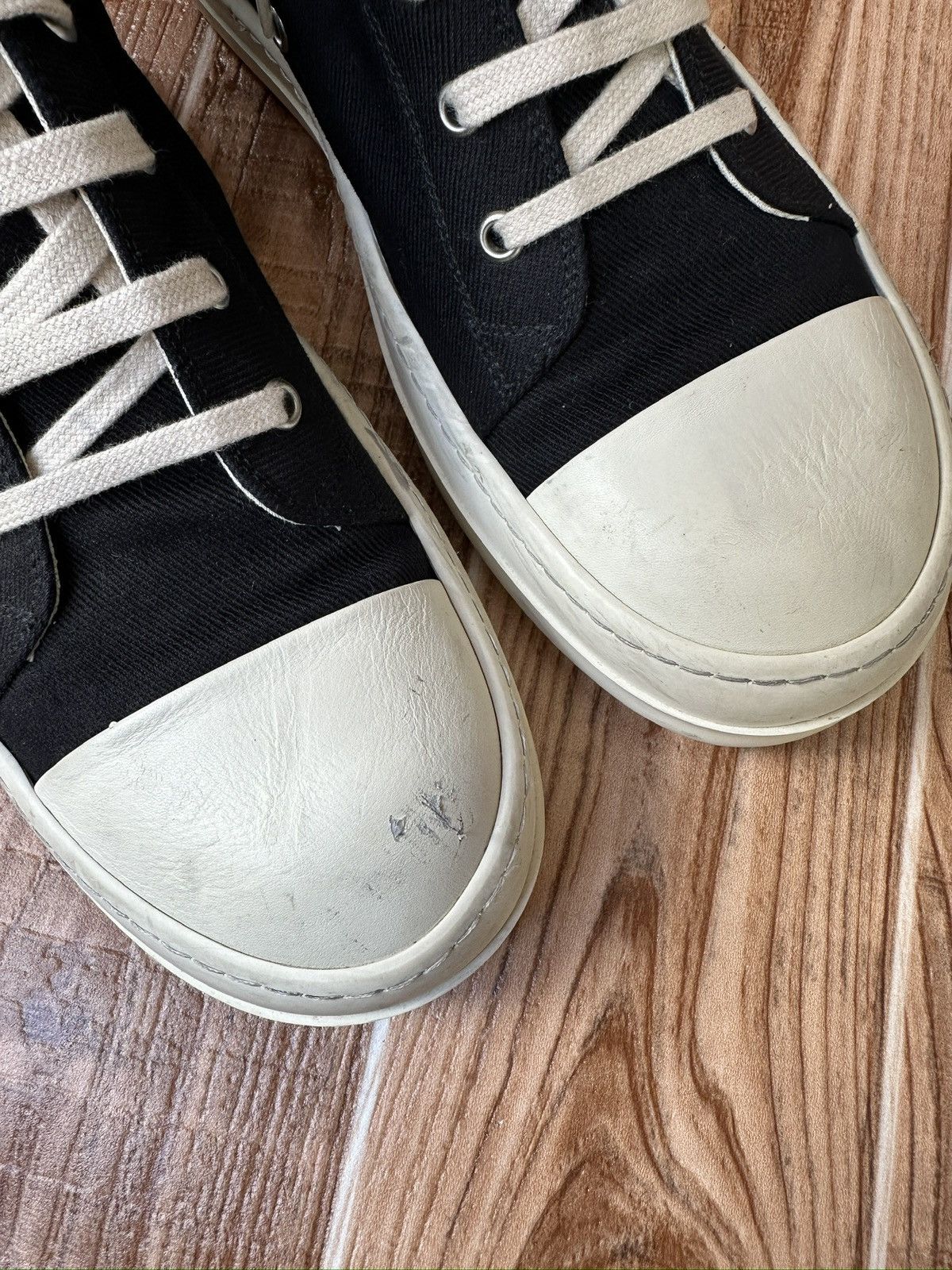 Rick Owens Rick Owens DRSHDW Black Cardboard Hightop Sneakers Size US 10.5 / EU 43-44 - 9 Thumbnail