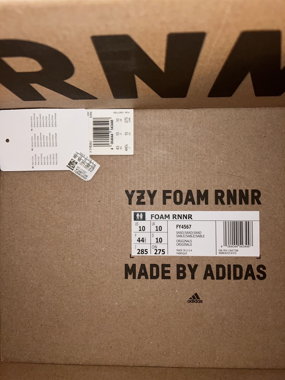 Adidas × Yeezy Yeezy Foam Runners Size US 10 / EU 43 - 6 Thumbnail