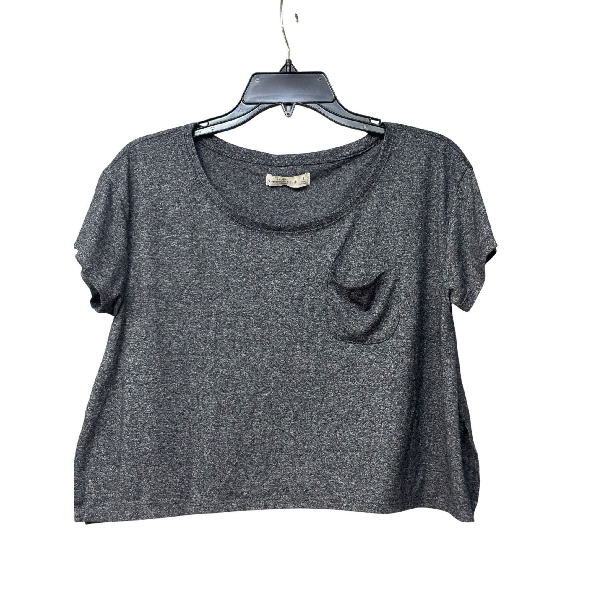 Abercrombie & Fitch Abercrombie & Fitch Womens Cropped T-Shirt With Pocket, Heat Size S / US 4 / IT 40 - 4 Thumbnail