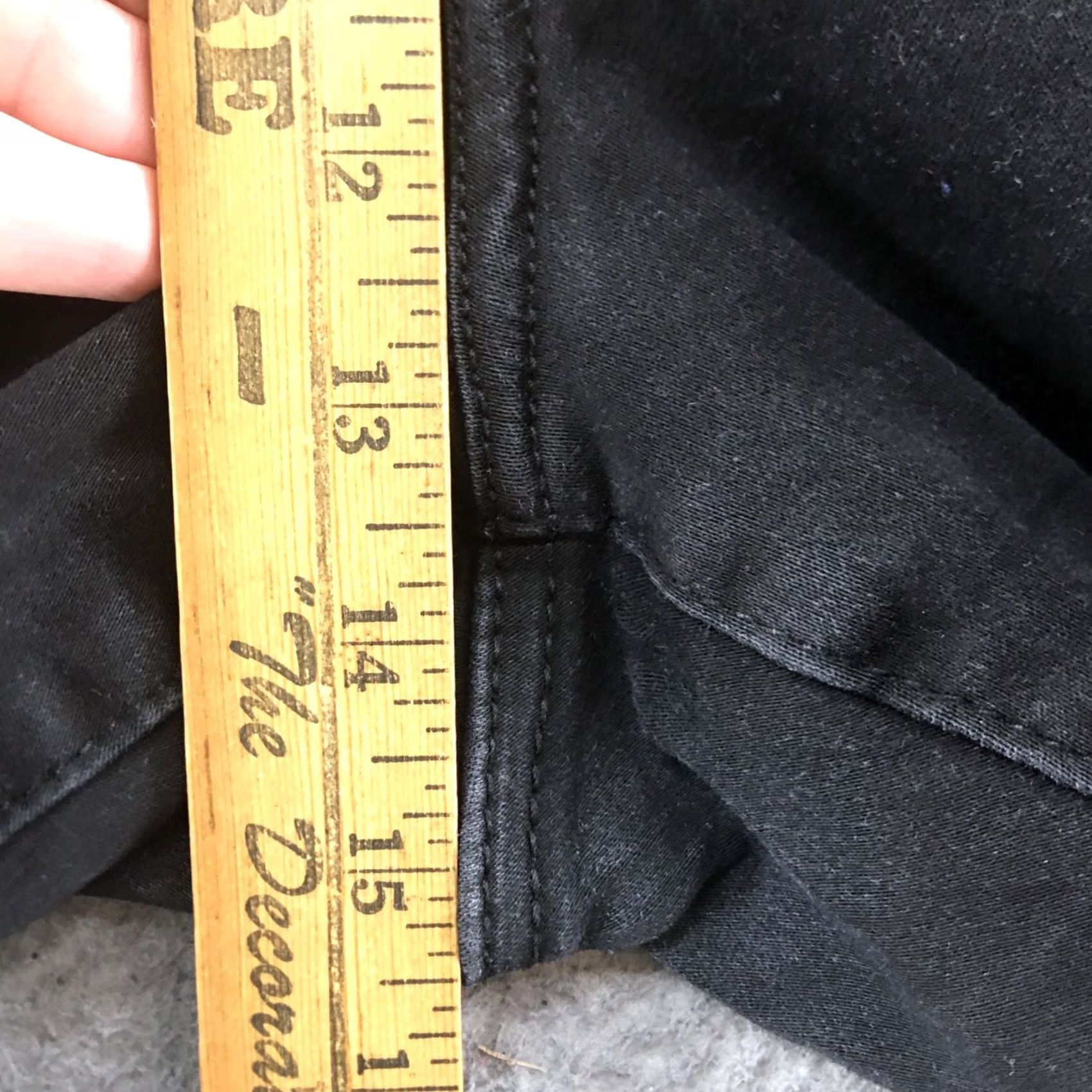 Vintage Lane Bryant Skinny Jeans Womens 26 Black Denim High Rise Zip Fly Jeans Womens 26 Black Size 26" / US 2 / IT 38 - 6 Thumbnail