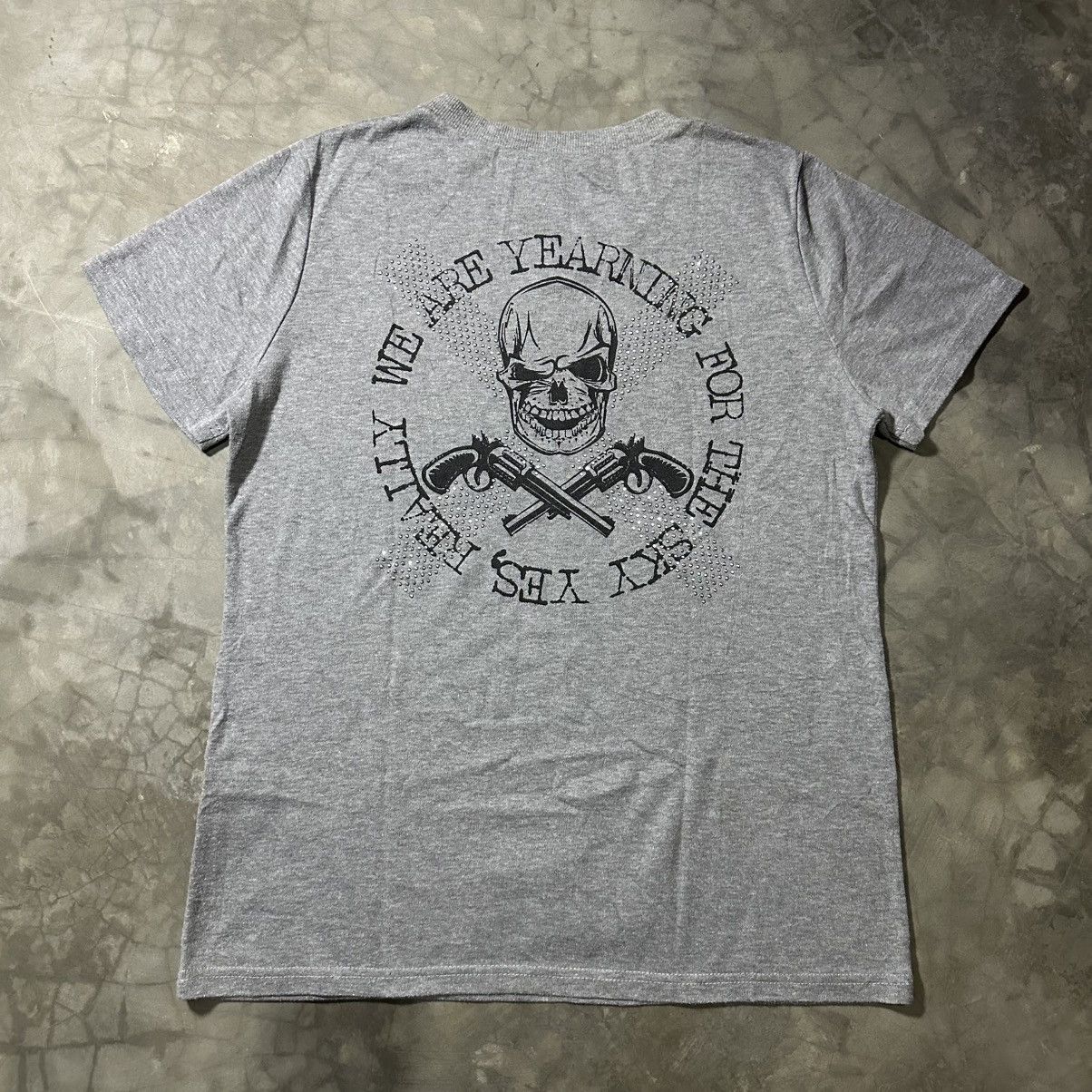 If Six Was Nine JAPANESE GOTHIC POEM SKULL WITHOUT MEET TSHIRT PUNK STYLE Size US M / EU 48-50 / 2 - 1 Thumbnail