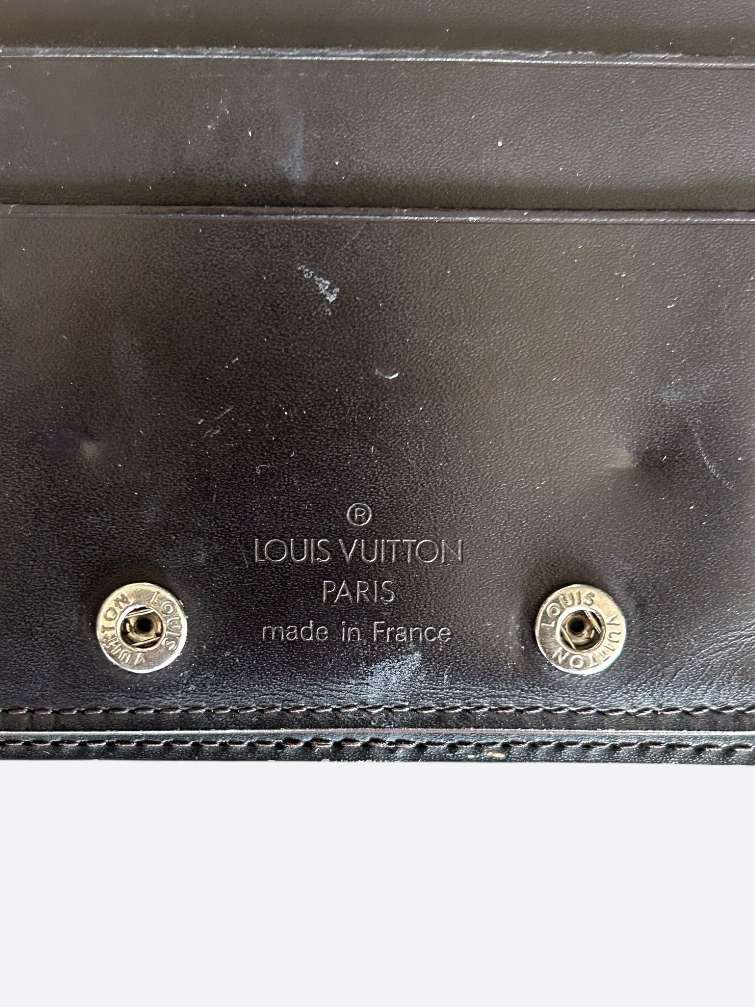 Louis Vuitton Louis Vuitton Black Vernis Monogram Brazza Wallet Size ONE SIZE - 4 Thumbnail