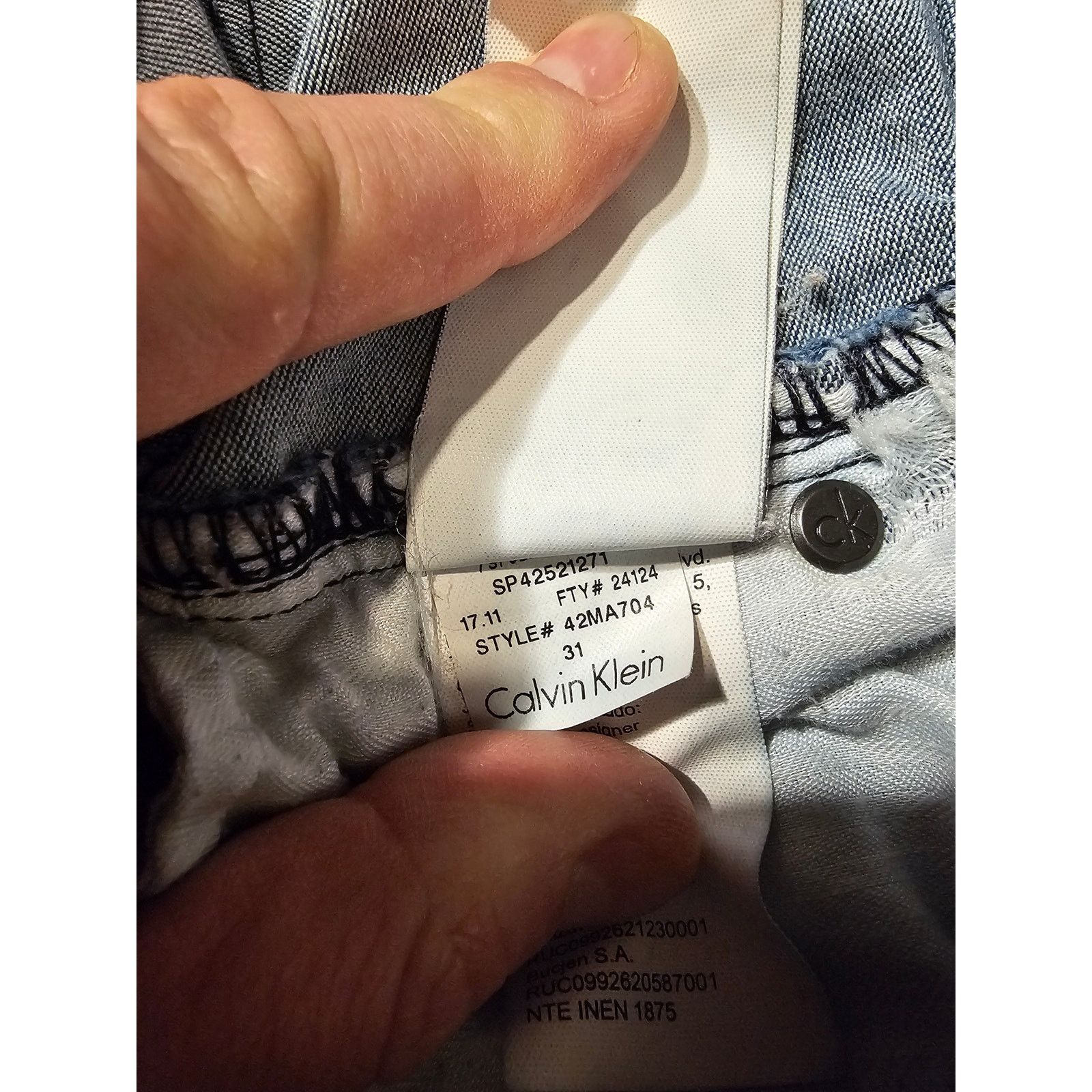 Calvin Klein Calvin Klein Blue Jeans/Legging - Women's 31 Regular Size 31" - 9 Thumbnail