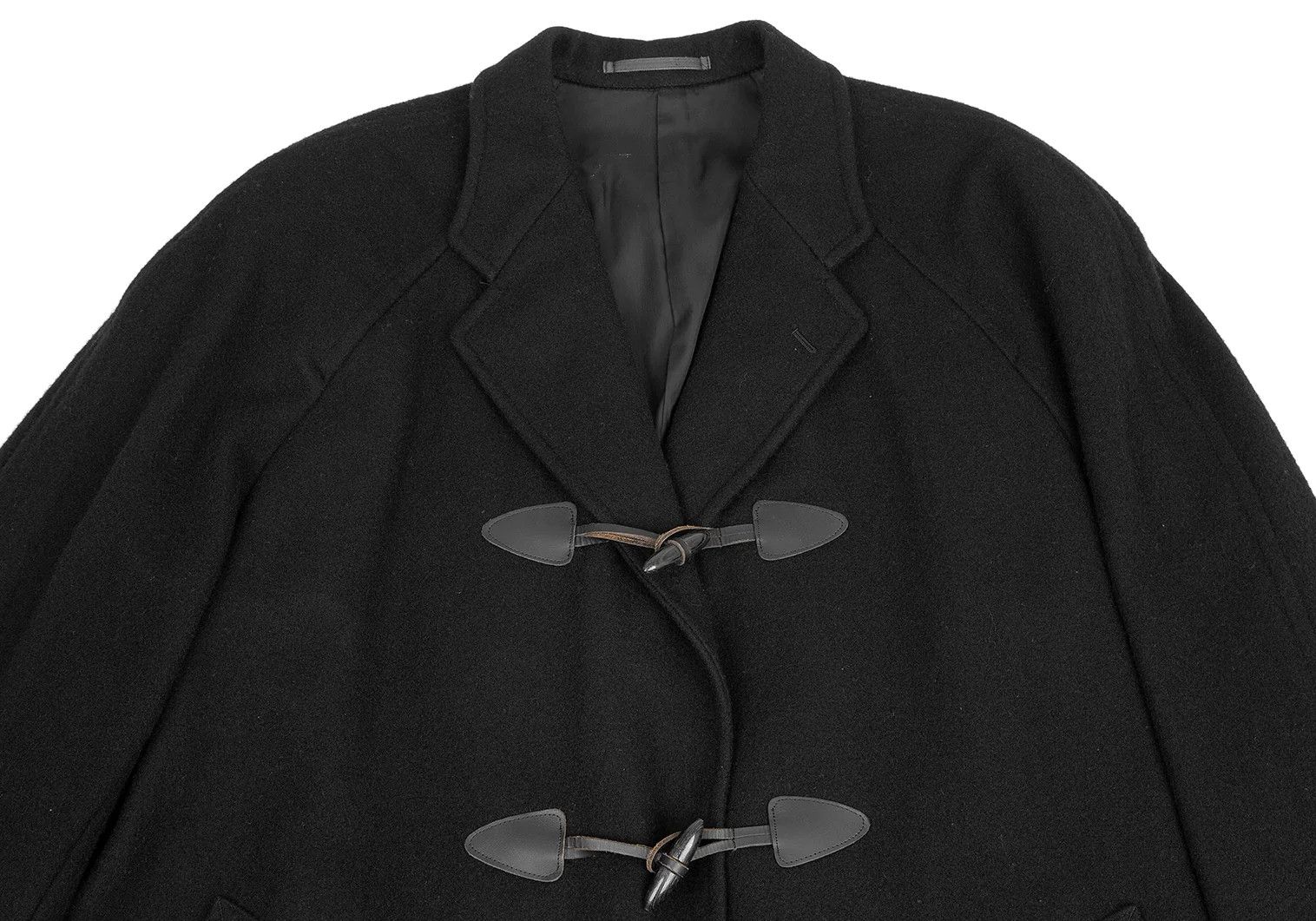Comme des Garcons Homme Plus Melton Duffle Coat in Black, Size M Size US M / EU 48-50 / 2 - 2 Thumbnail