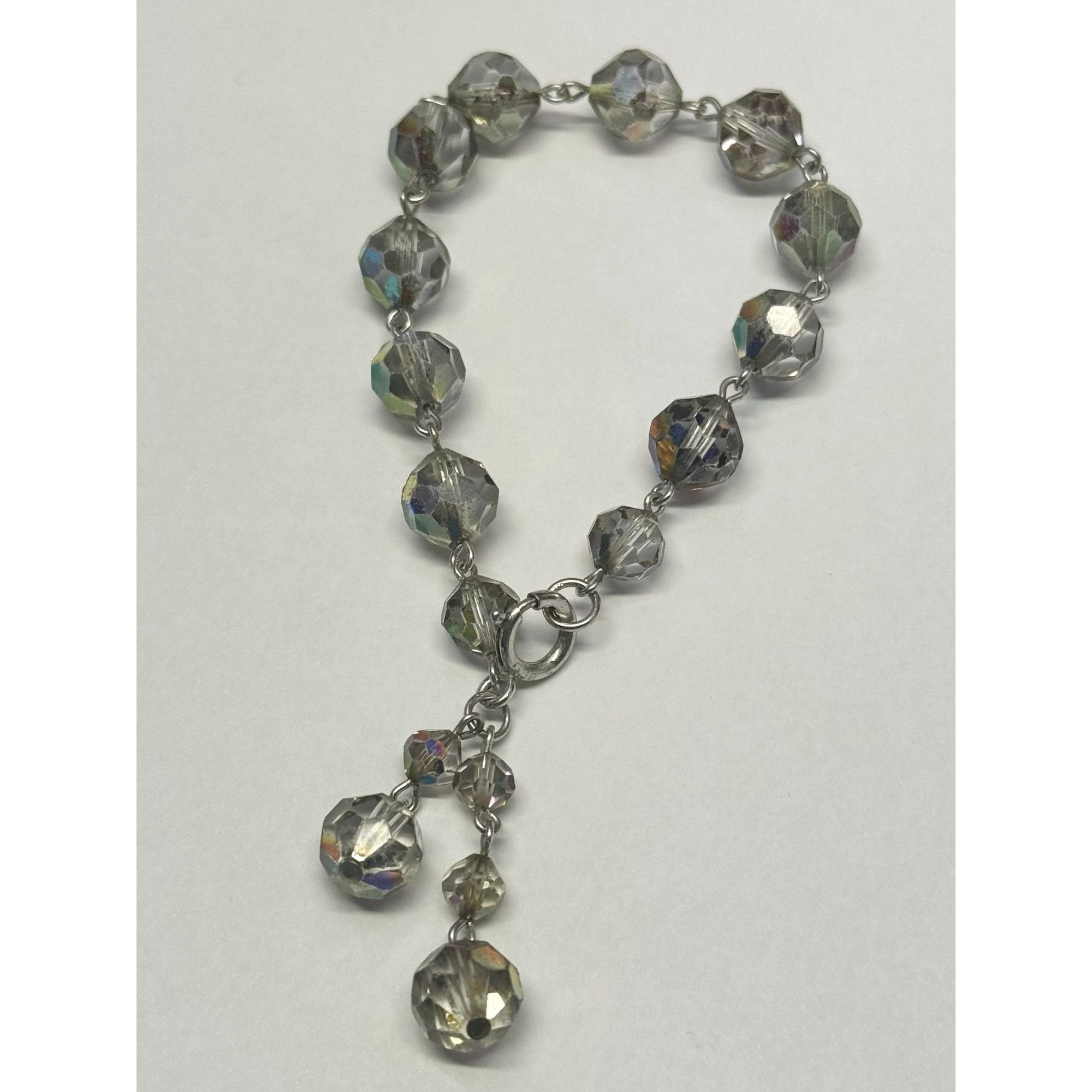 Vintage Vintage faceted crystal beaded bracelet Size ONE SIZE - 2 Thumbnail