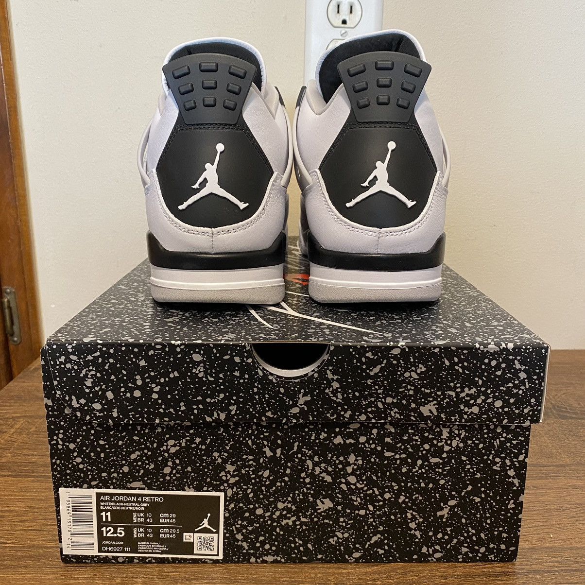Jordan Brand Nike Air Jordan 4 Retro Military Black DH6927-111 Sz 11 NEW Size US 11 / EU 44 - 4 Thumbnail