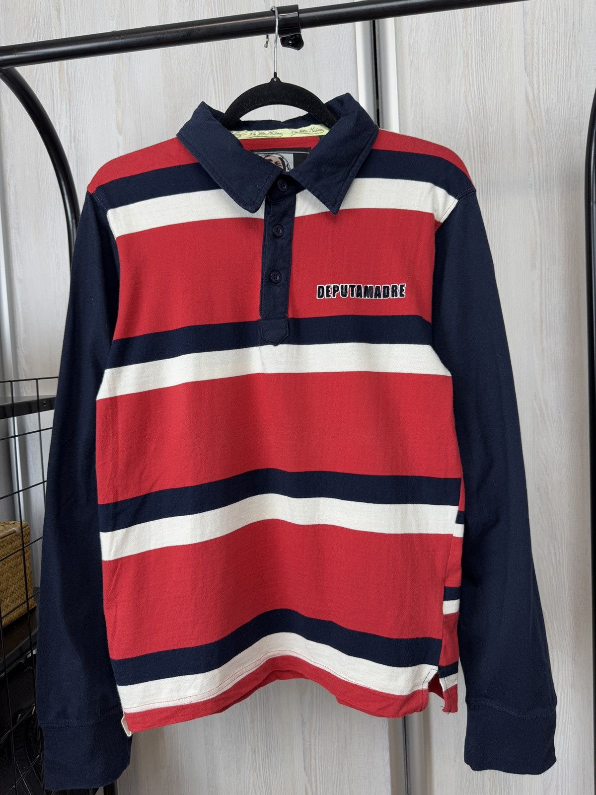 Designer De Puta Madre fuck pedophilia Italian blood rugby polo Size US L / EU 52-54 / 3 - 3 Thumbnail