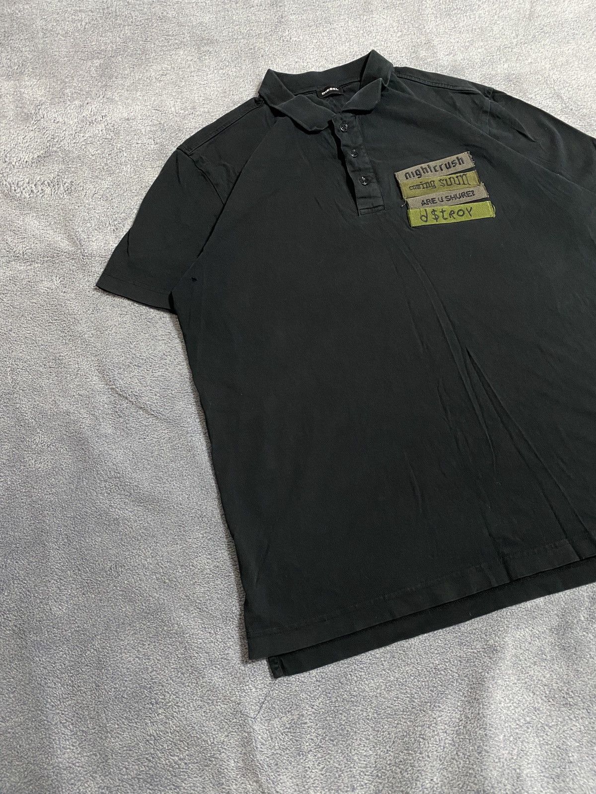 Diesel Distressed Diesel vintage T shirt rugby polo Y2k Size US M / EU 48-50 / 2 - 2 Thumbnail