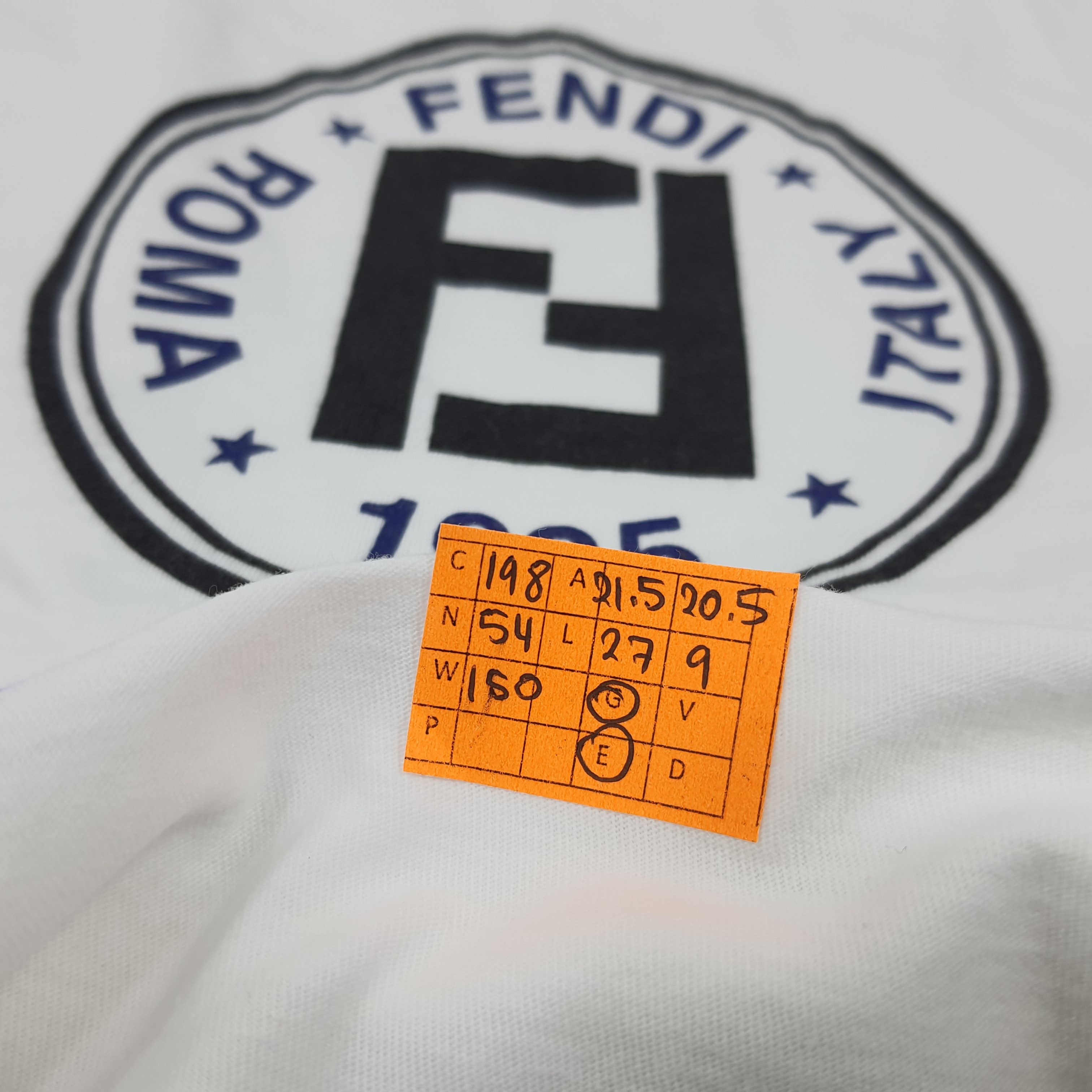 Fendi × Vintage Vintage FENDI Italian Designer Tshirt Size US L / EU 52-54 / 3 - 7 Thumbnail