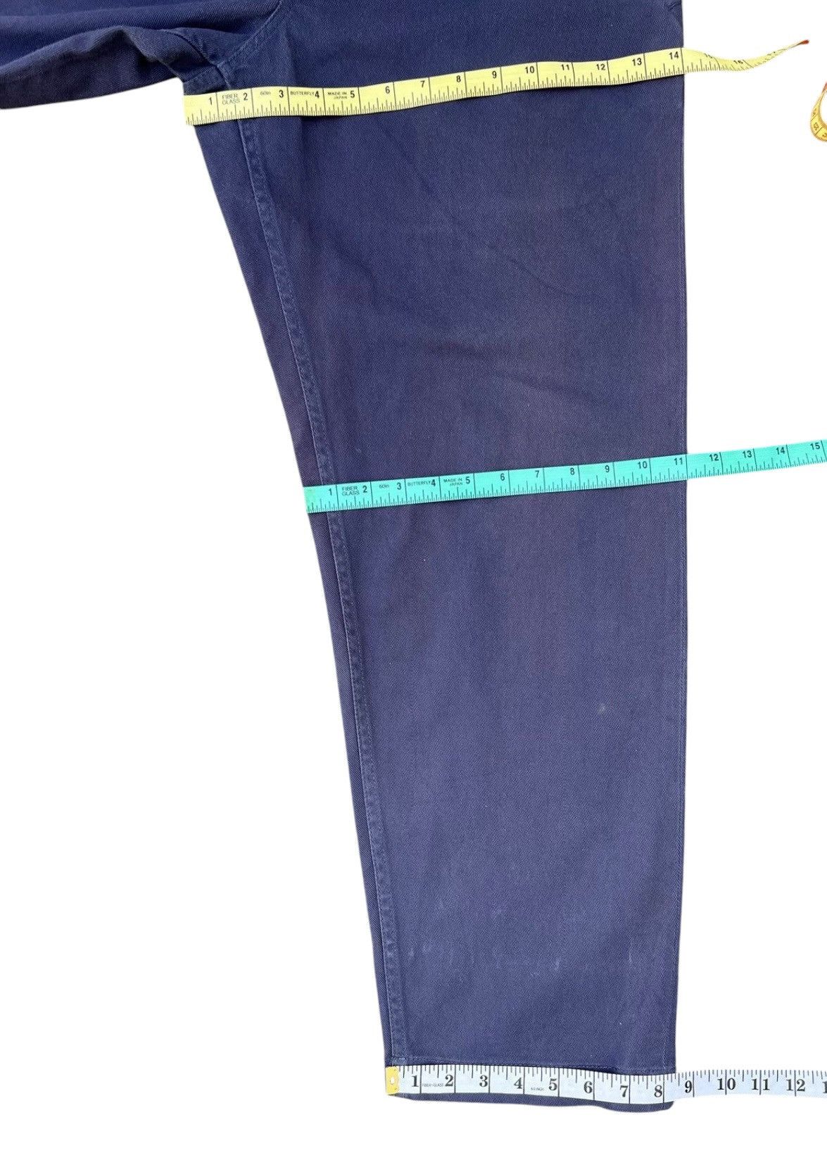 Comme des Garcons Homme × Comme des Garcons Homme Plus Vintage 2007 CDGHP Evergreen Sun Fade Navy Baggy Work Pant Size US 33 - 19 Thumbnail