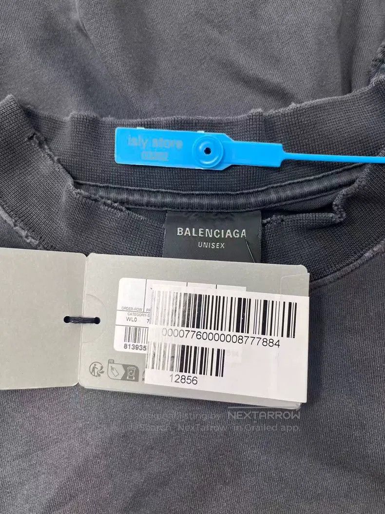 Balenciaga Balenciaga Tape Letter Logo Printed Ribbed Knit Loose Shor Size US XS / EU 42 / 0 - 4 Thumbnail