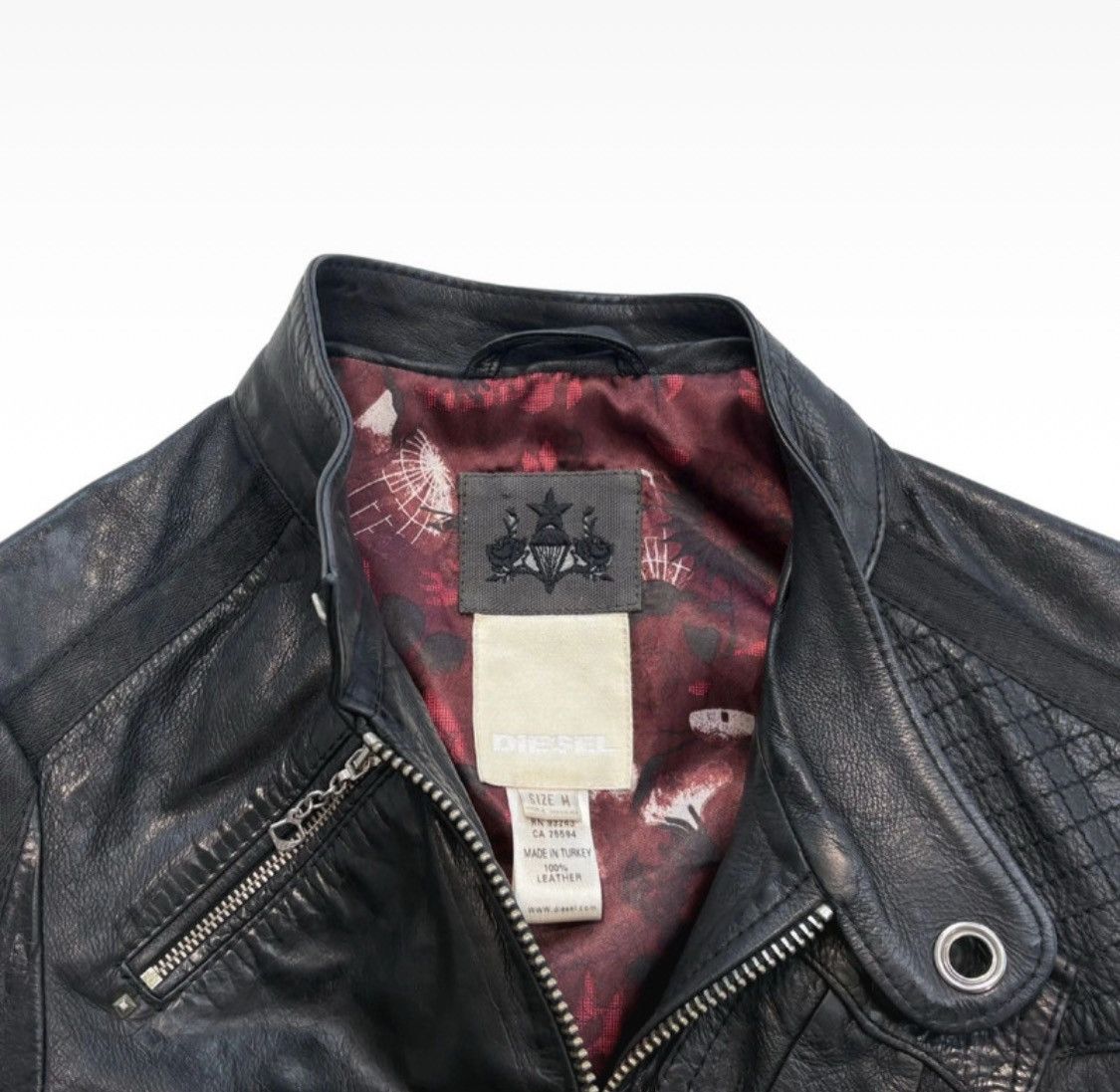 Vintage Rare Archive Diesel Biker Moto Corset Utility Jacket