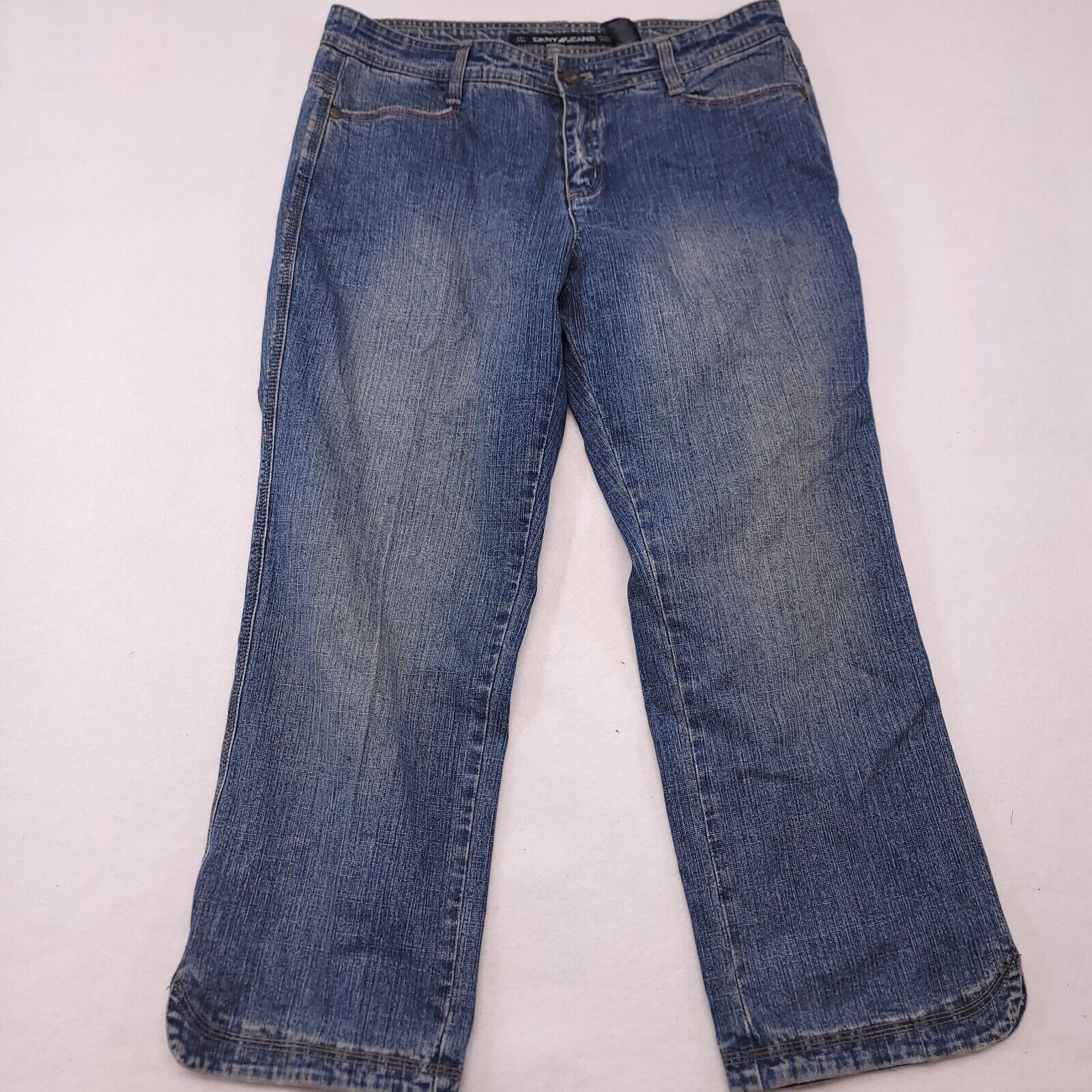 DKNY DKNY Button Zip Medium Wash Denim Jeans Womens Size 10 Blue Size 32" / US 10 / IT 46 - 2 Thumbnail