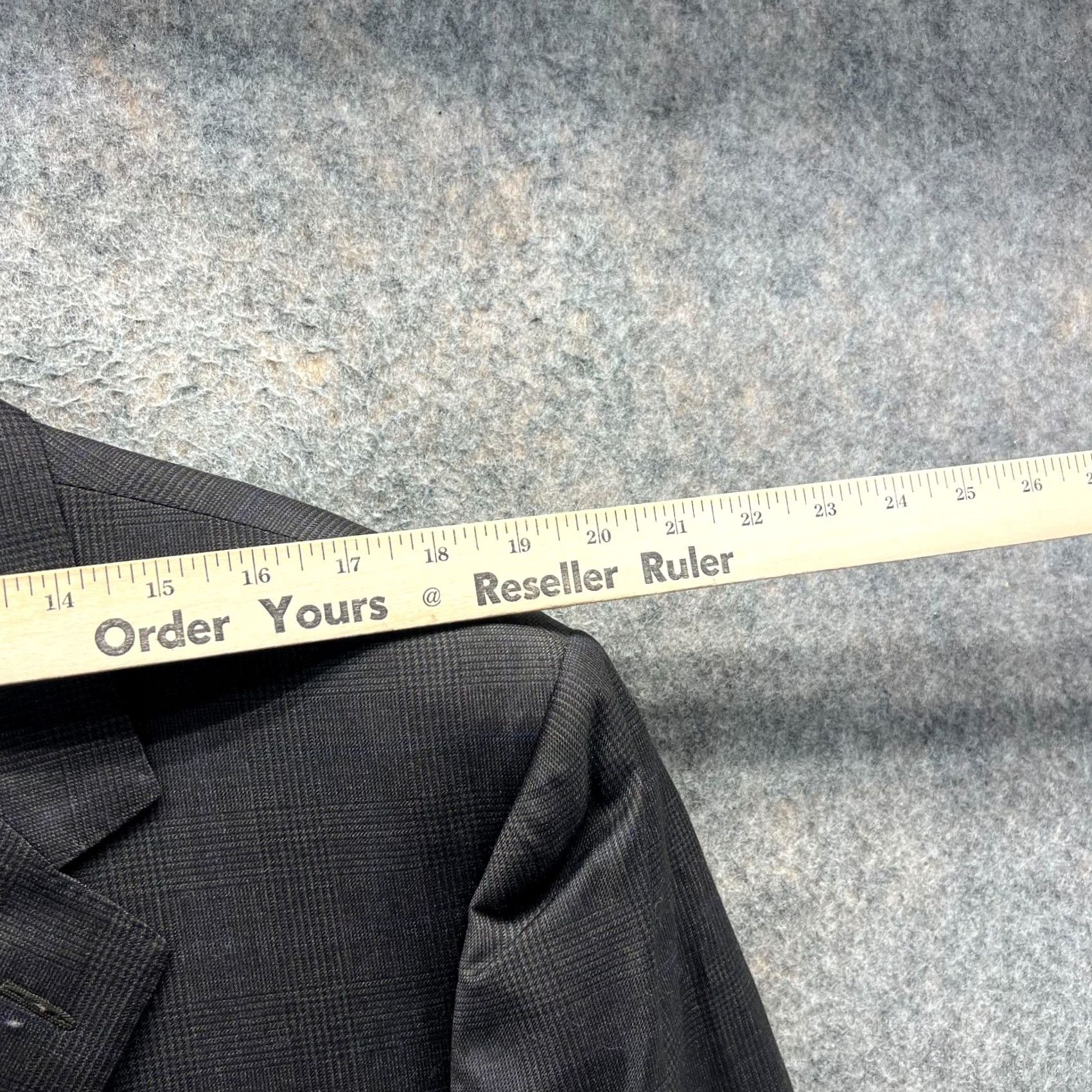 Canali VINTAGE Canali Blazer Mens 44R Black Single Breasted Pure Wool Italy Preppy Jacket Size 44R - 5 Thumbnail