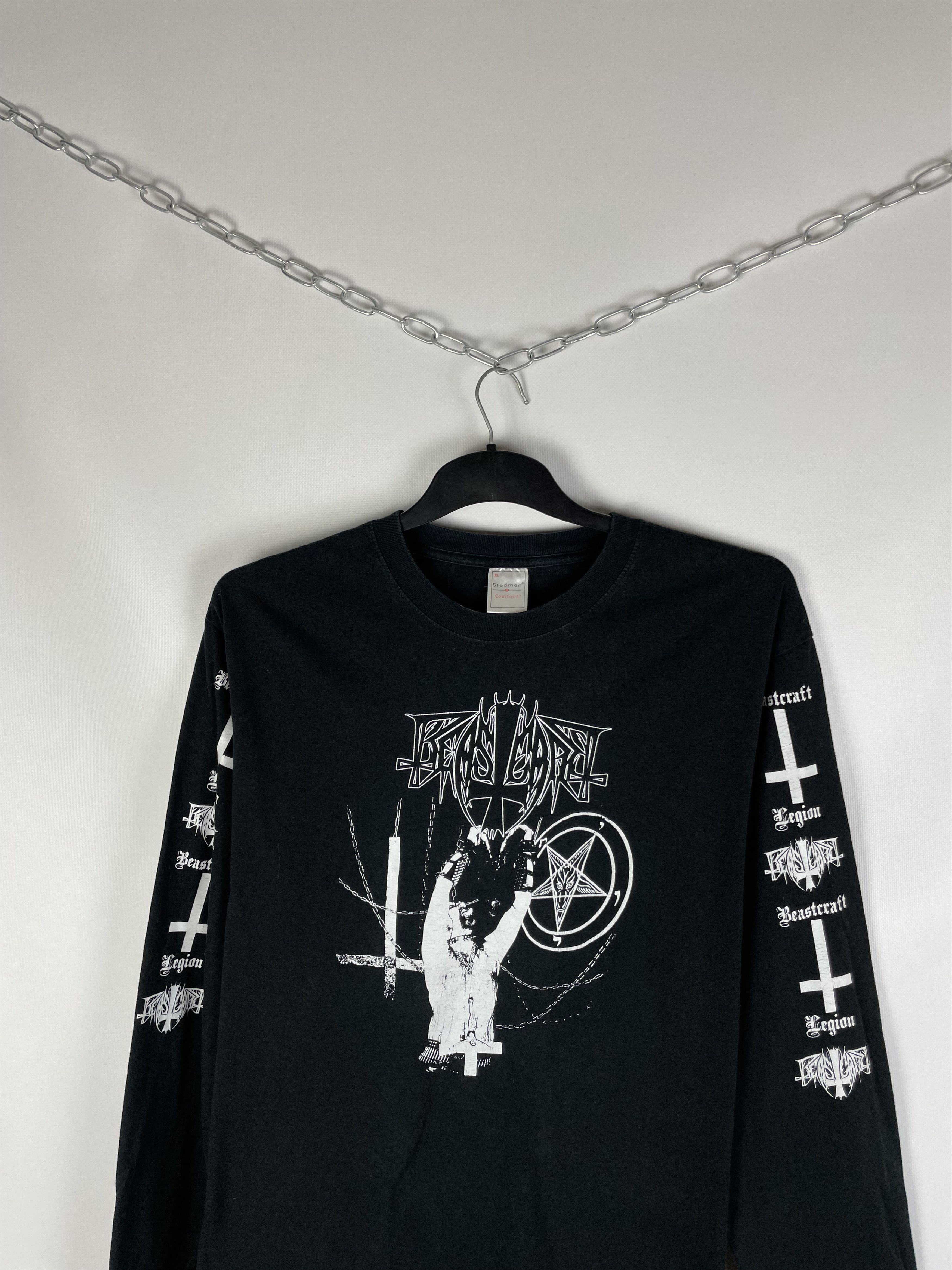 Band Tees Vintage Beastcraft Black Metal Y2k Long Sleeve Size US XL / EU 56 / 4 - 3 Thumbnail
