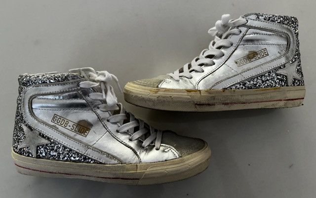 Golden Goose Golden Goose Slide w/Silver Glitter Size US 7 / IT 37 - 1 Thumbnail