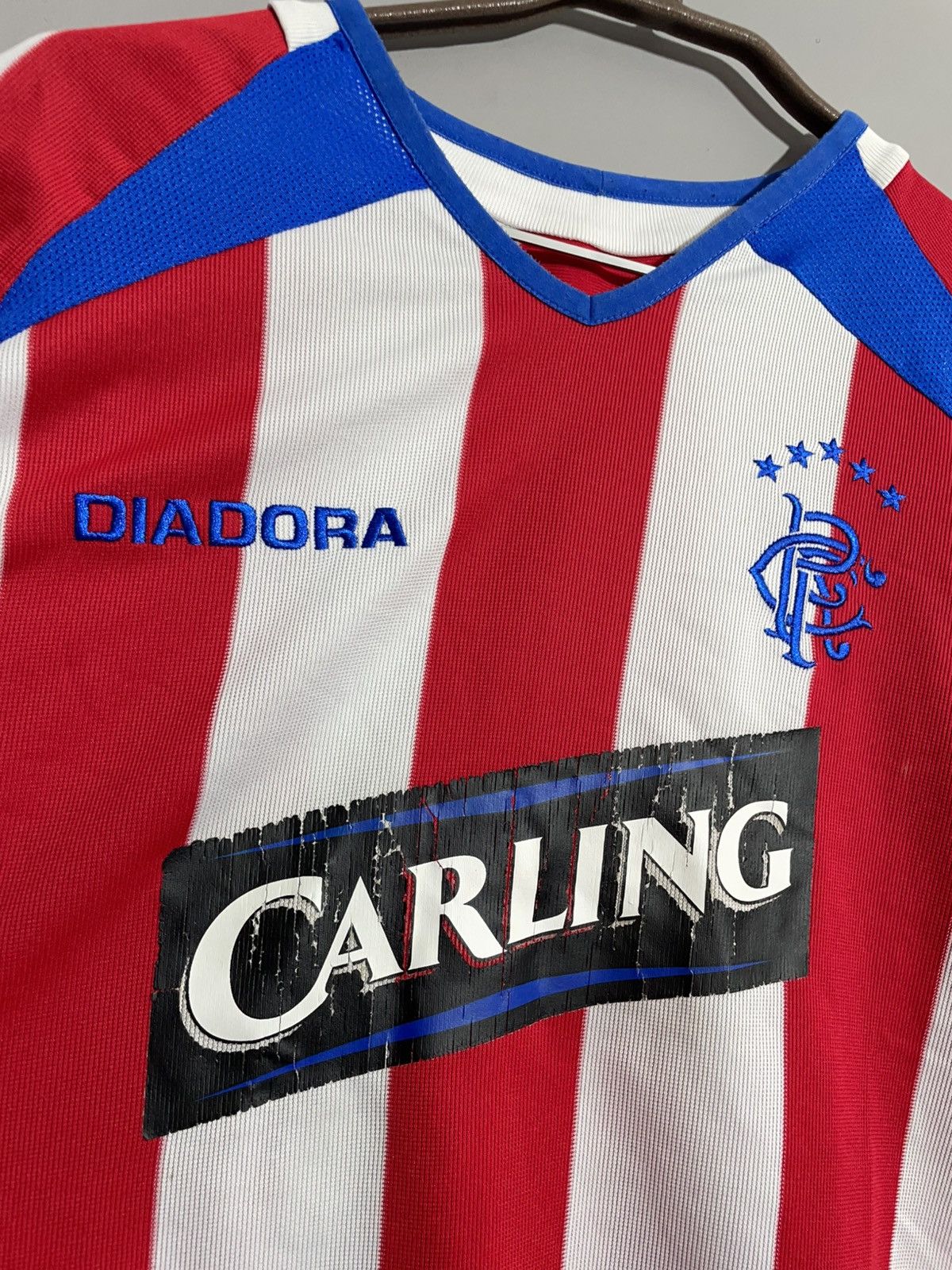 Diadora Vintage Diadora FC Rangers Glasgow 2003/2004 jersey Size US XXL / EU 58 / 5 - 3 Thumbnail