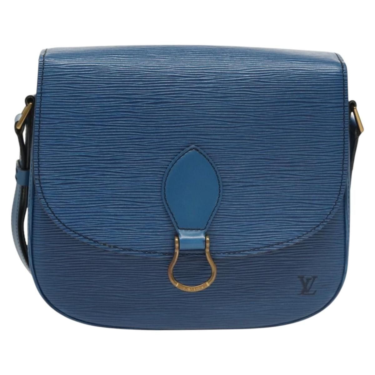 Louis Vuitton LOUIS VUITTON Epi Saint Cloud GM Shoulder Bag Toledo Blue Size ONE SIZE - 13 Thumbnail