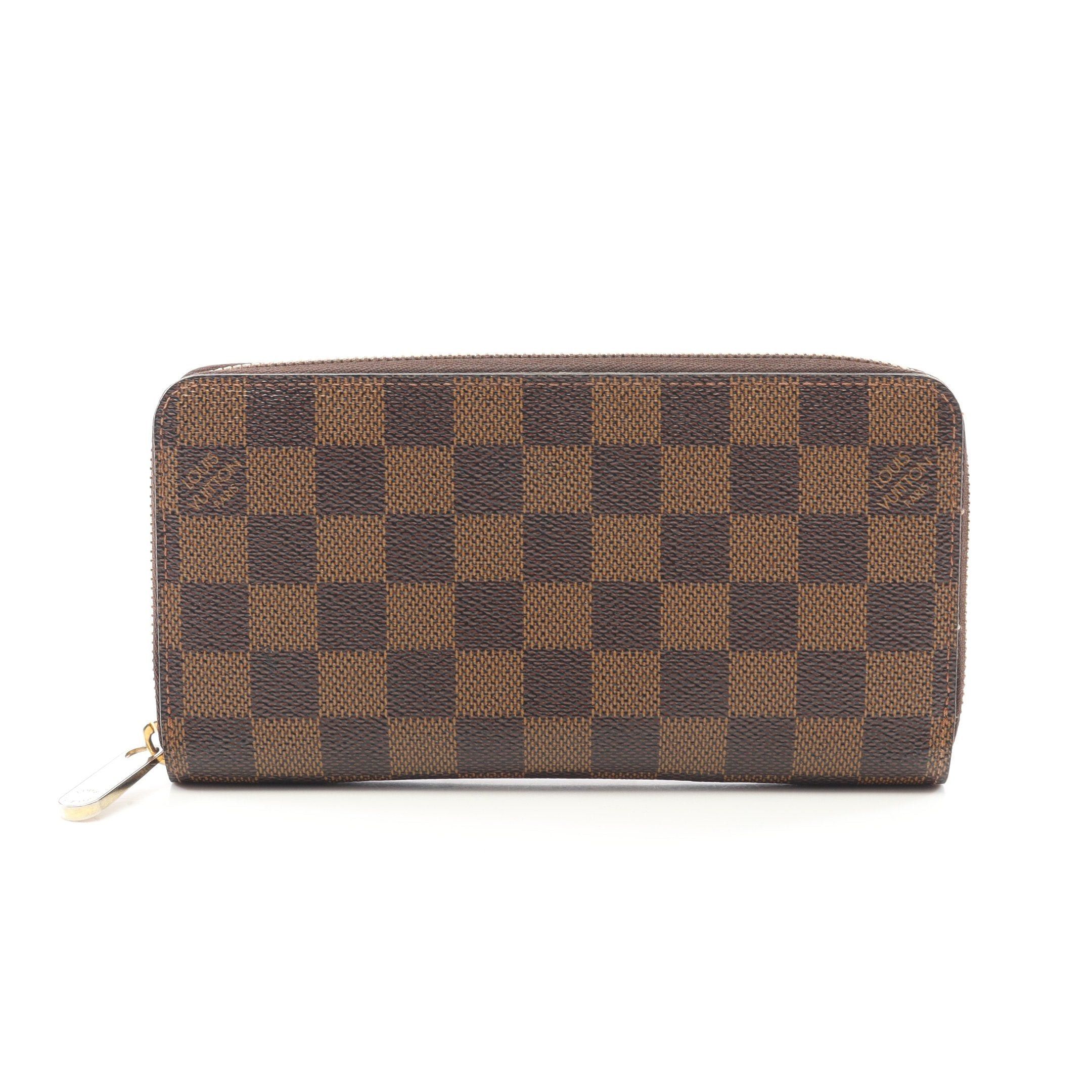 Louis Vuitton Louis Vuitton Zippy Wallet Damier Ebene Round Zipper Long Brown Size ONE SIZE - 1 Thumbnail