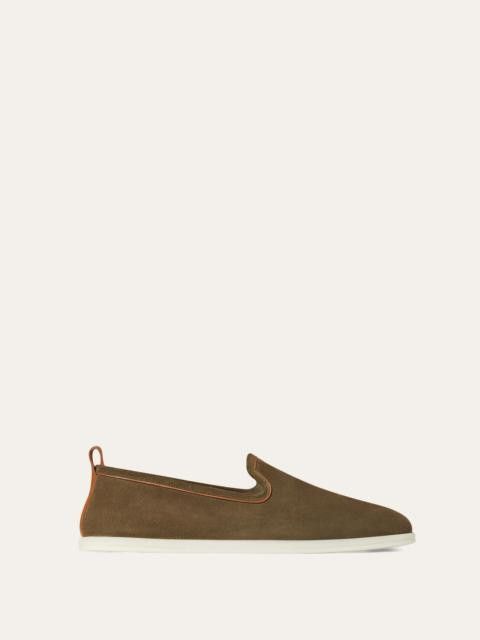 Loro Piana o1w1db10125 FAN1318 Venice Walk Loafers in Green Size US 9 / EU 42 - 1 Thumbnail