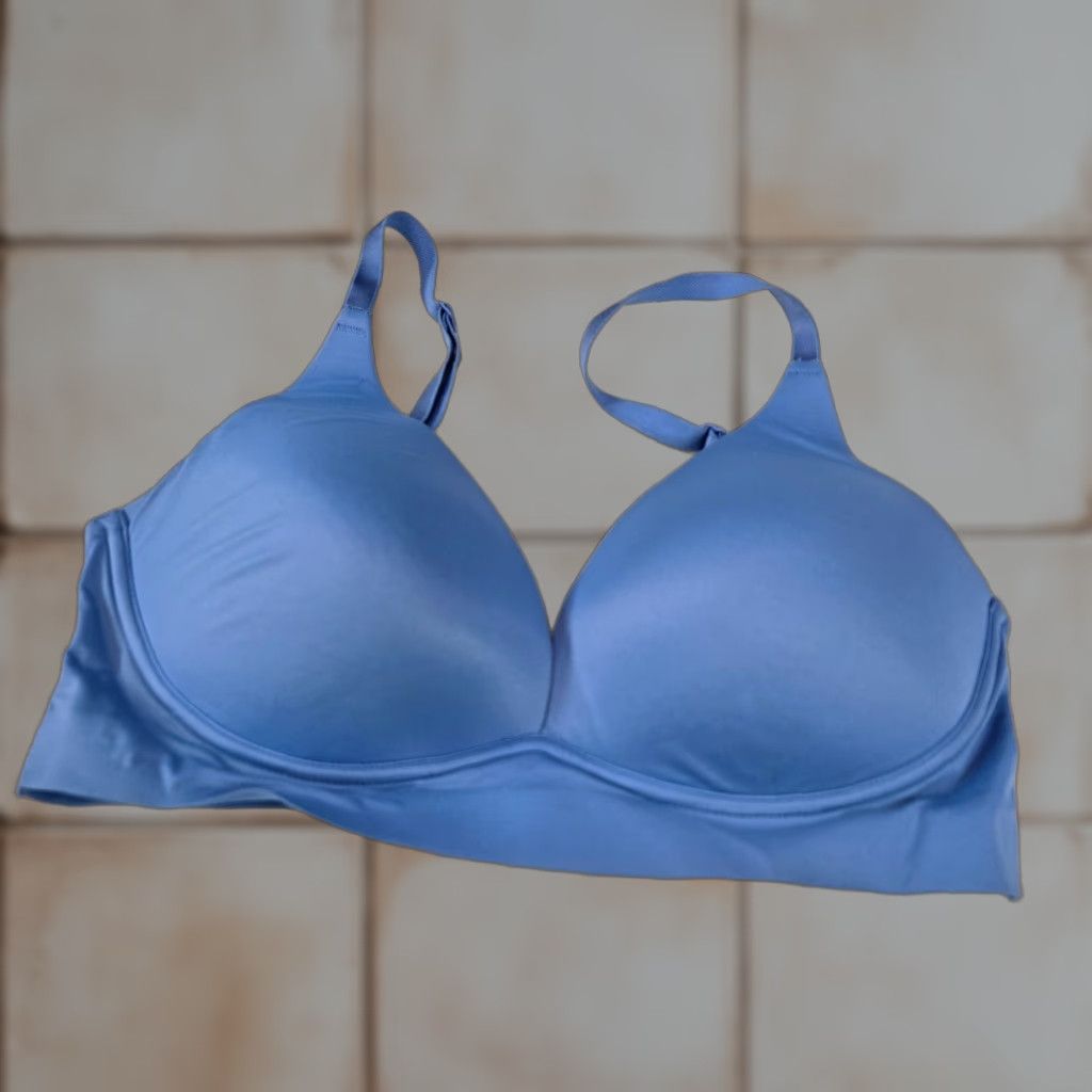 Vintage Soma Bralette Small Blue Wireless Lightly Lined Women's Bra