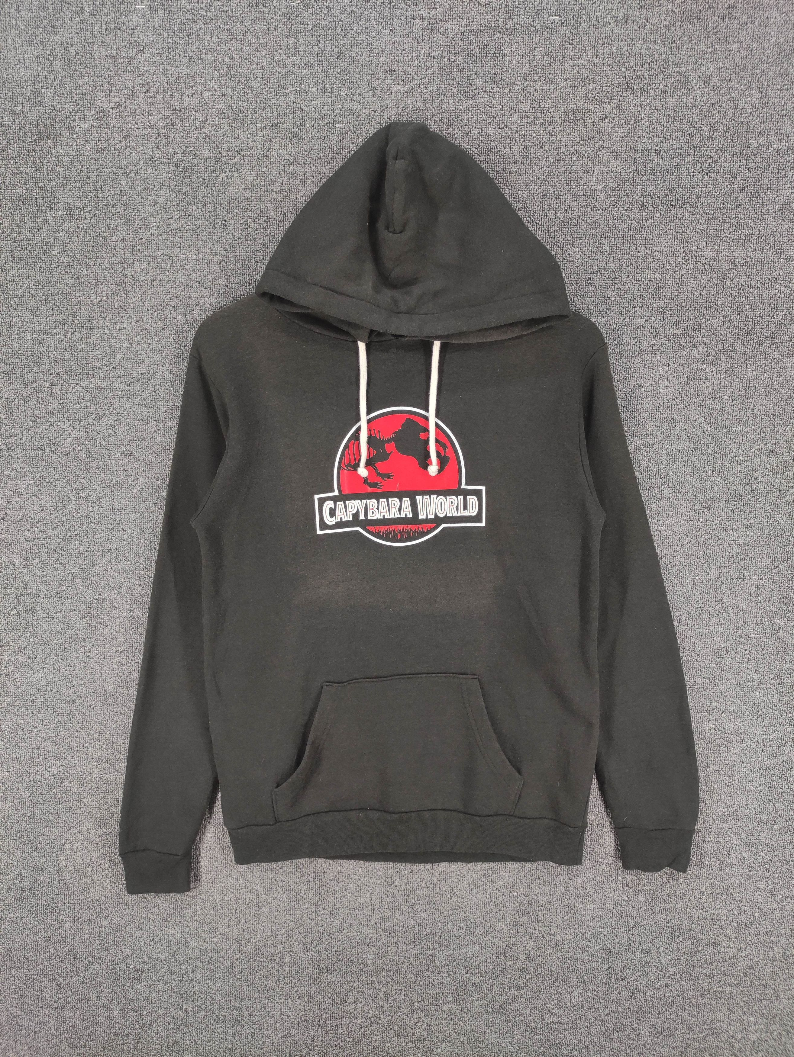Japanese Brand Vintage Capybara World Parody Jurassic Park Hoodie Size US S / EU 44-46 / 1 - 1 Thumbnail