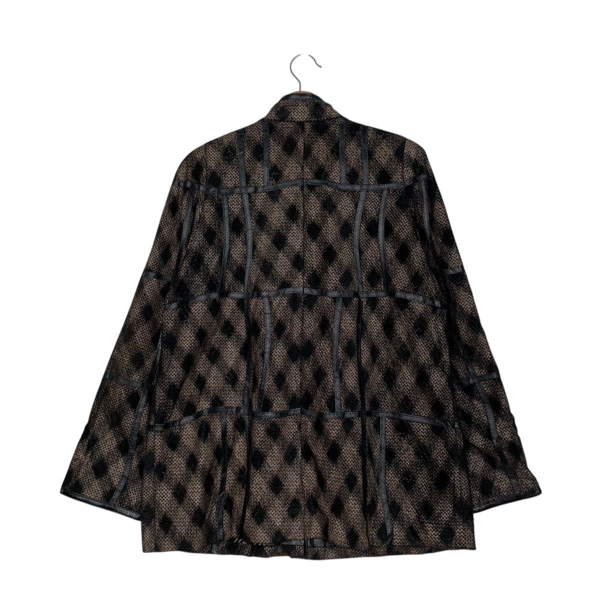 Japanese Brand Jan Elizabeth Checkered Leather Jacket Size M / US 6-8 / IT 42-44 - 7 Thumbnail