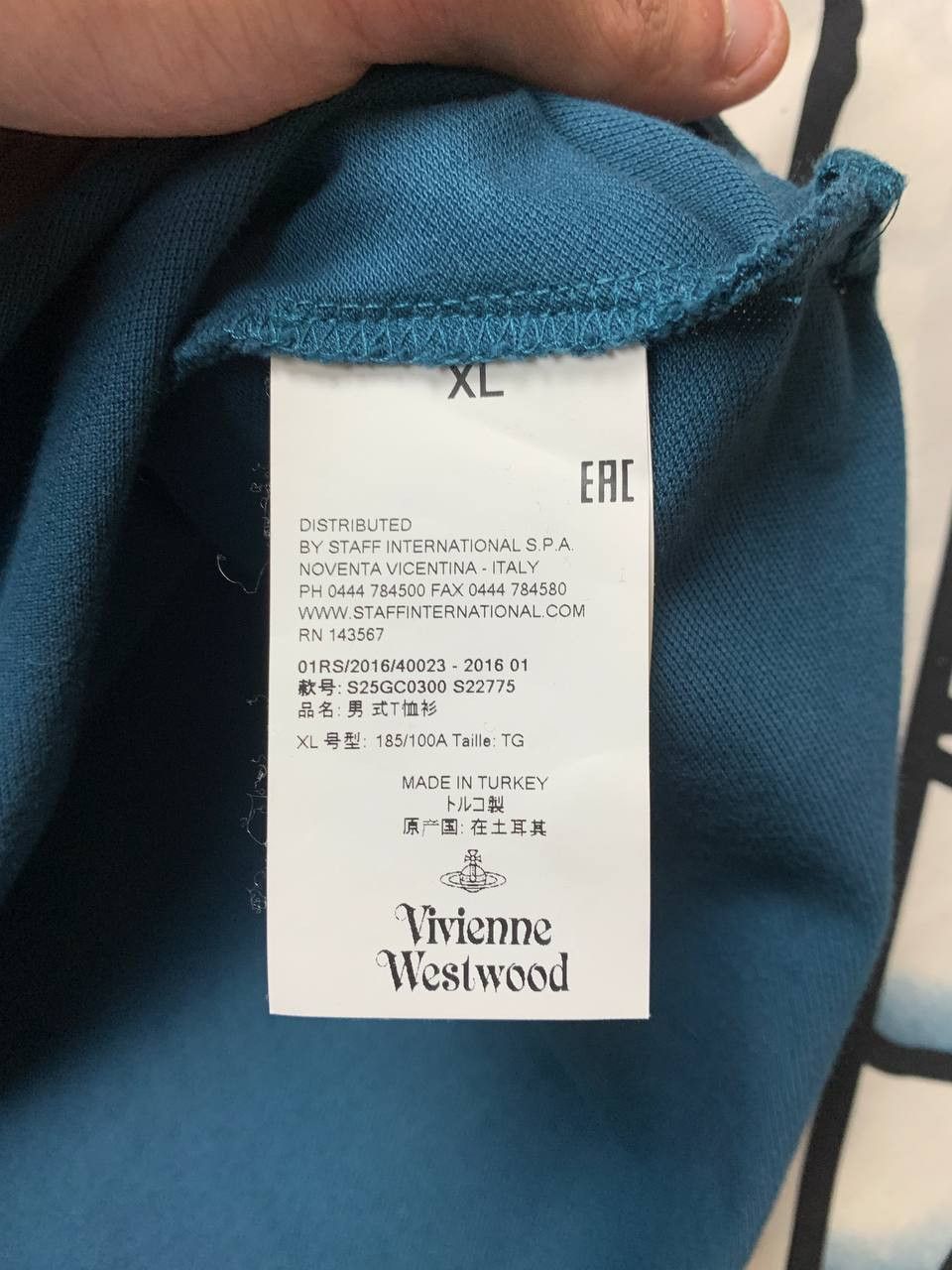 Vivienne Westwood Vivienne Westwood polo shirt in lapis mens Size XL Size US XL / EU 56 / 4 - 5 Thumbnail