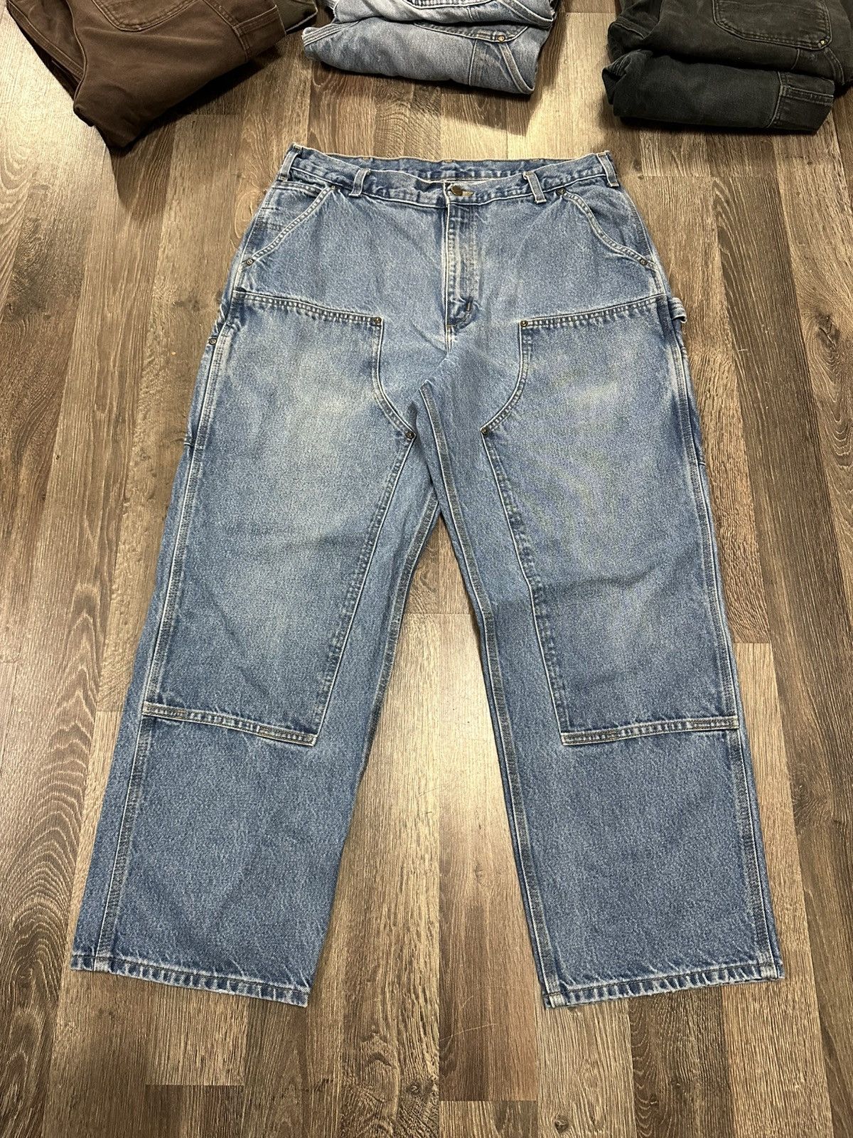 Carhartt Carhartt double knee pants workwear denim Size US 38 / EU 54 - 1 Thumbnail