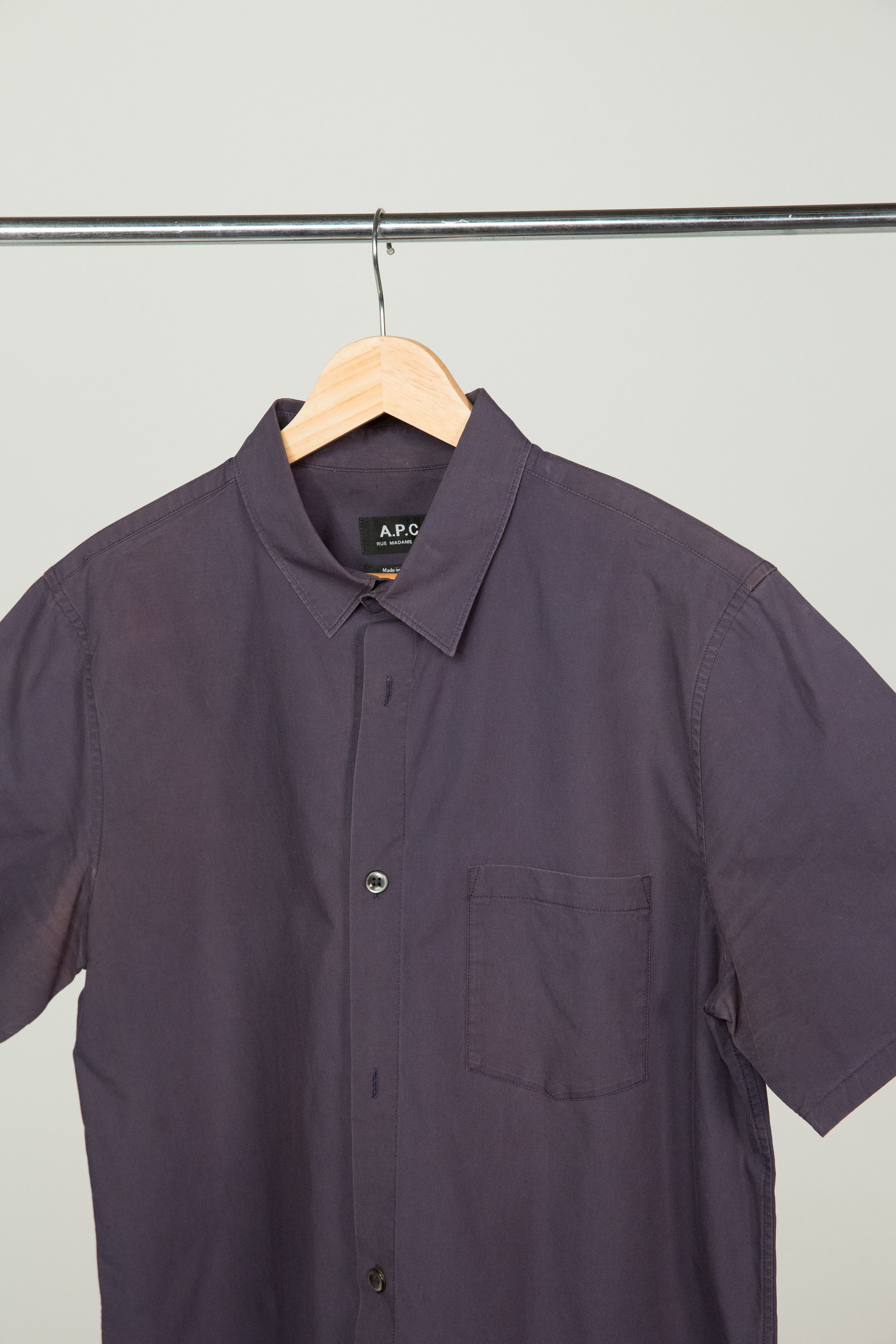 A.P.C. APC Chemise Andreas Shirt in Dark Navy Size US M / EU 48-50 / 2 - 7 Thumbnail