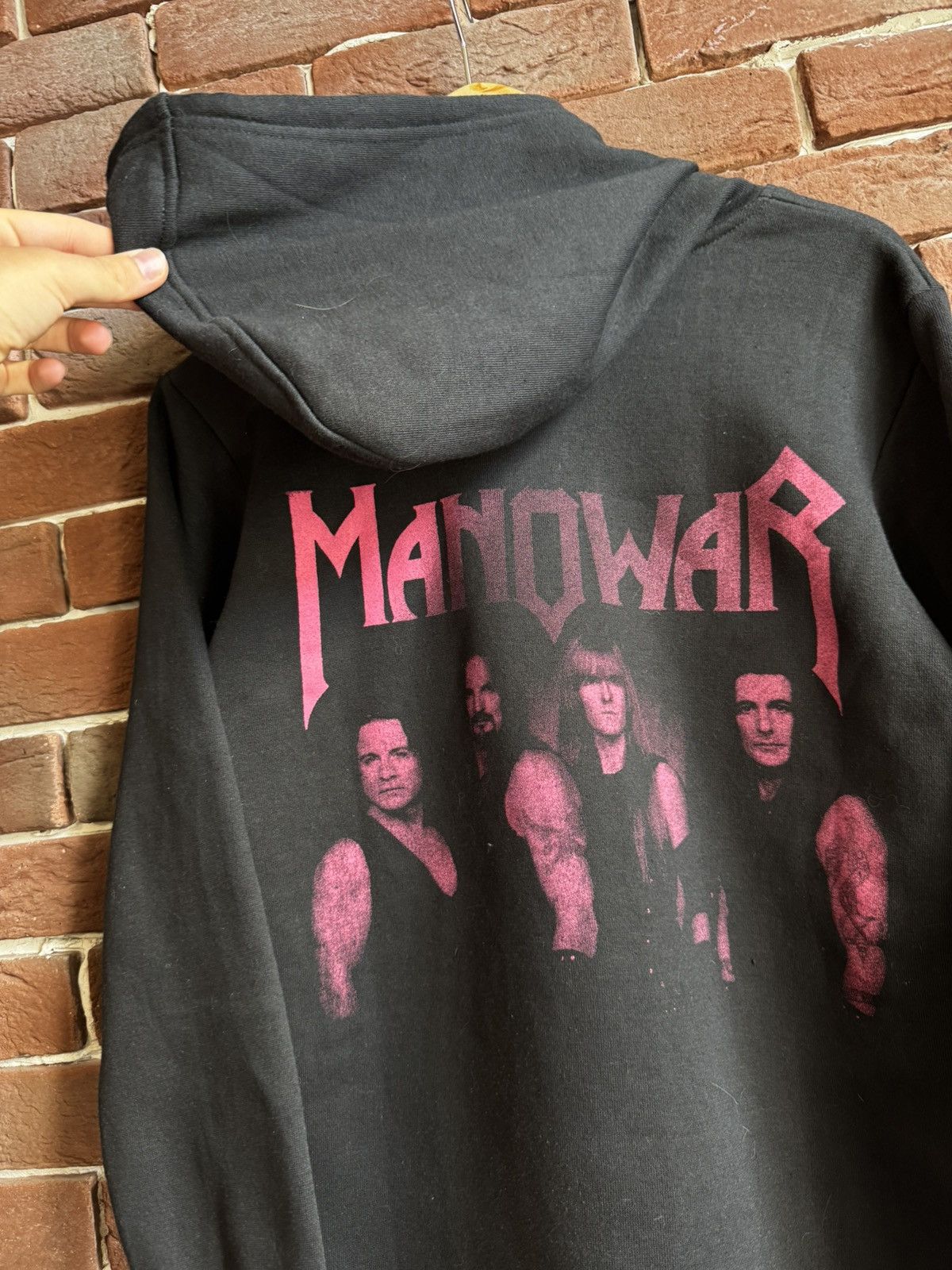 Band Tees Vintage 90s Manowar Rare Print Hoodie Heavy Metal Band Size US S / EU 44-46 / 1 - 5 Thumbnail
