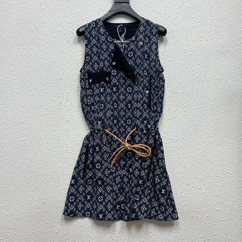 Louis Vuitton Louis Vuitton Silk full-print presbyopic dress 2502-Nextarr Size S / US 4 / IT 40 - 1 Thumbnail