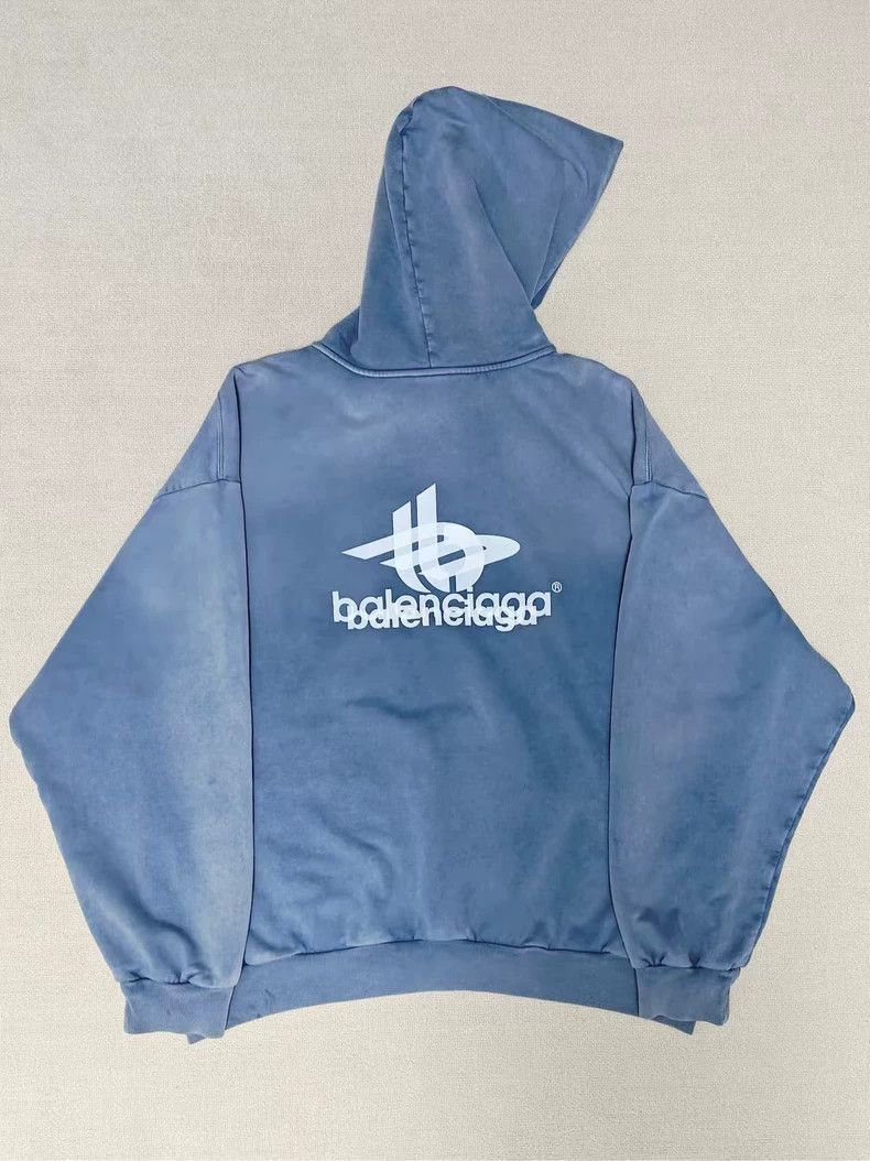 Balenciaga Balenciaga 23fw Phantom Overlap 3B Gradient Blue Washing fo Size US XXS / EU 40 - 2 Thumbnail