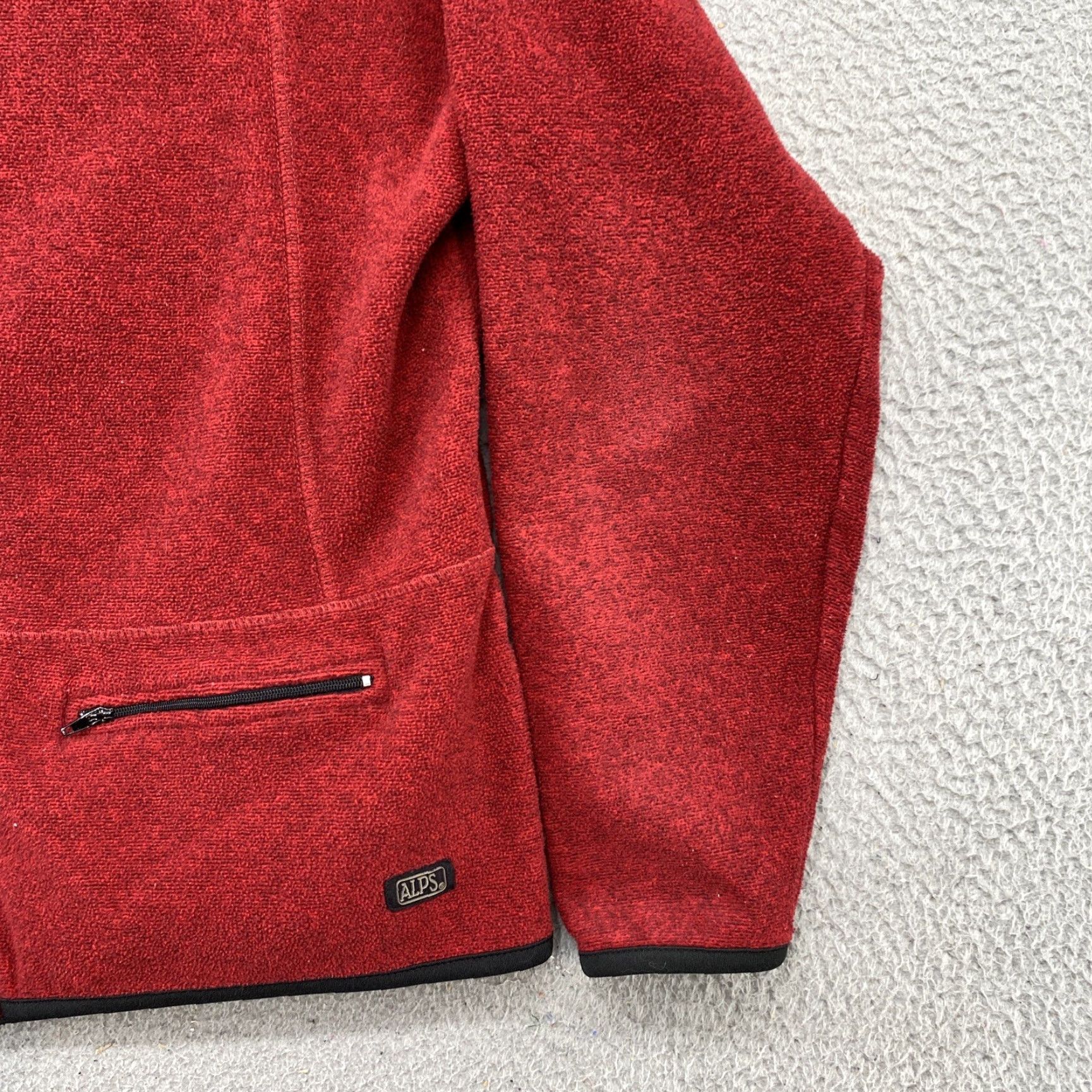 Vintage VINTAGE Alps Women’s Red Fleece Full Zip Jacket XL Size Outdoor 90s Pockets Collared Size XL / US 12-14 / IT 48-50 - 2 Thumbnail