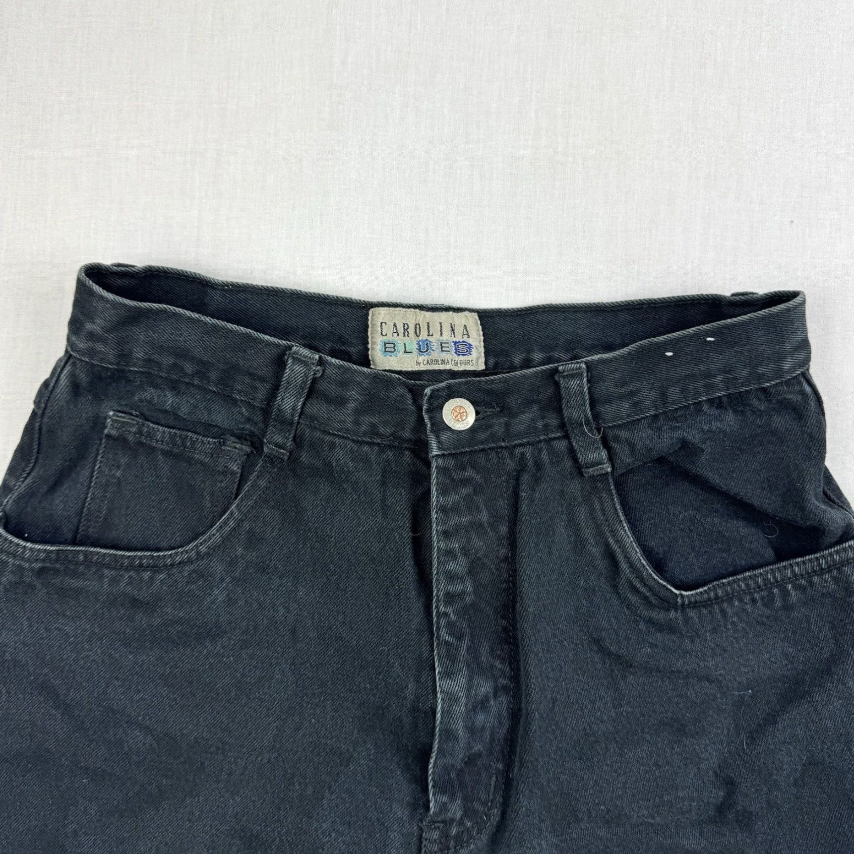 Vintage VINTAGE Carolina Blues Jeans Womens 14 Black Mom Jeans High Waist 90s Y2K Size 36" / US 14 / IT 50 - 3 Thumbnail
