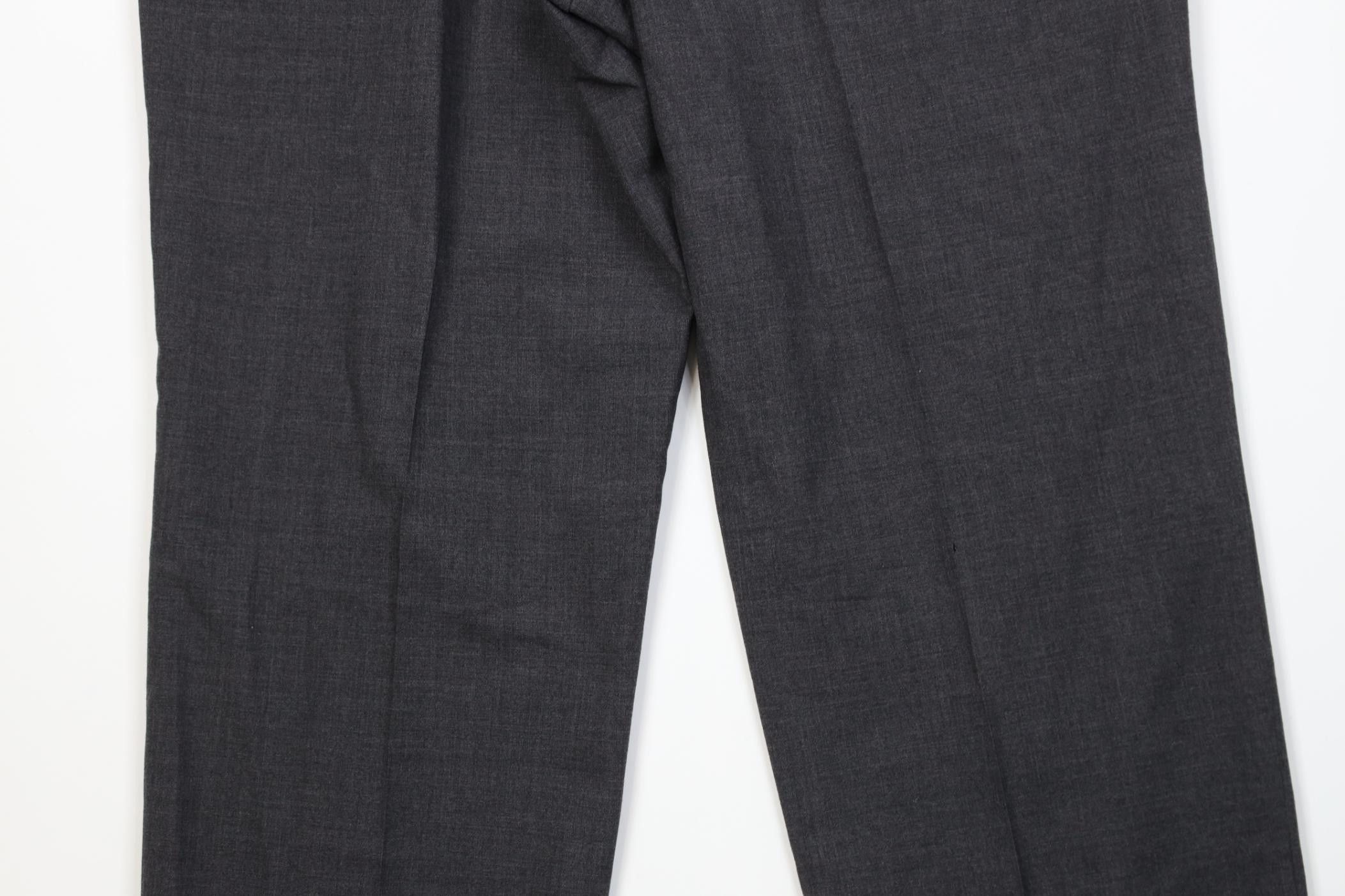 Vintage Vintage 90s Streetwear Wool Knit Wide Leg Chino Pants Gray Size US 38 / EU 54 - 13 Thumbnail