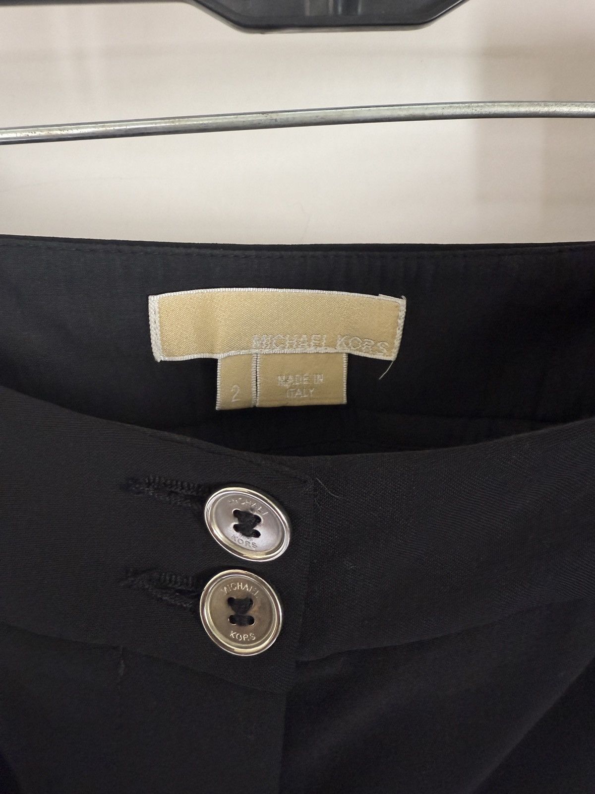Michael Kors Michael Kors Wide-Leg Pants with Chain Detail Size 26" / US 2 / IT 38 - 4 Thumbnail