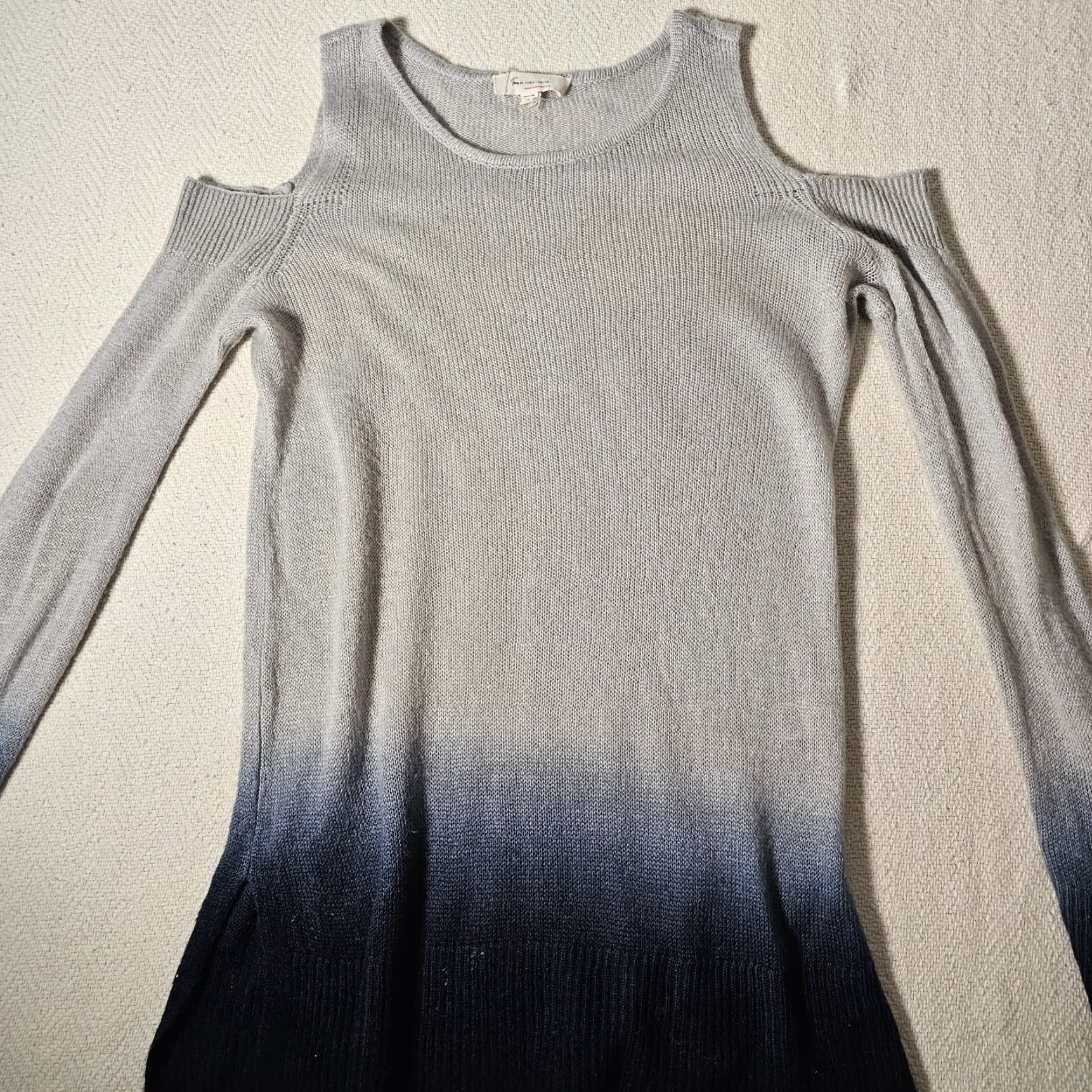 Vince Camuto Vince Camuto Sweatshirt Blue Shades Colorblock Long Sleeve Cold Shoulder Medium M Womens Pullover Casual Activewear Size M / US 6-8 / IT 42-44 - 6 Thumbnail